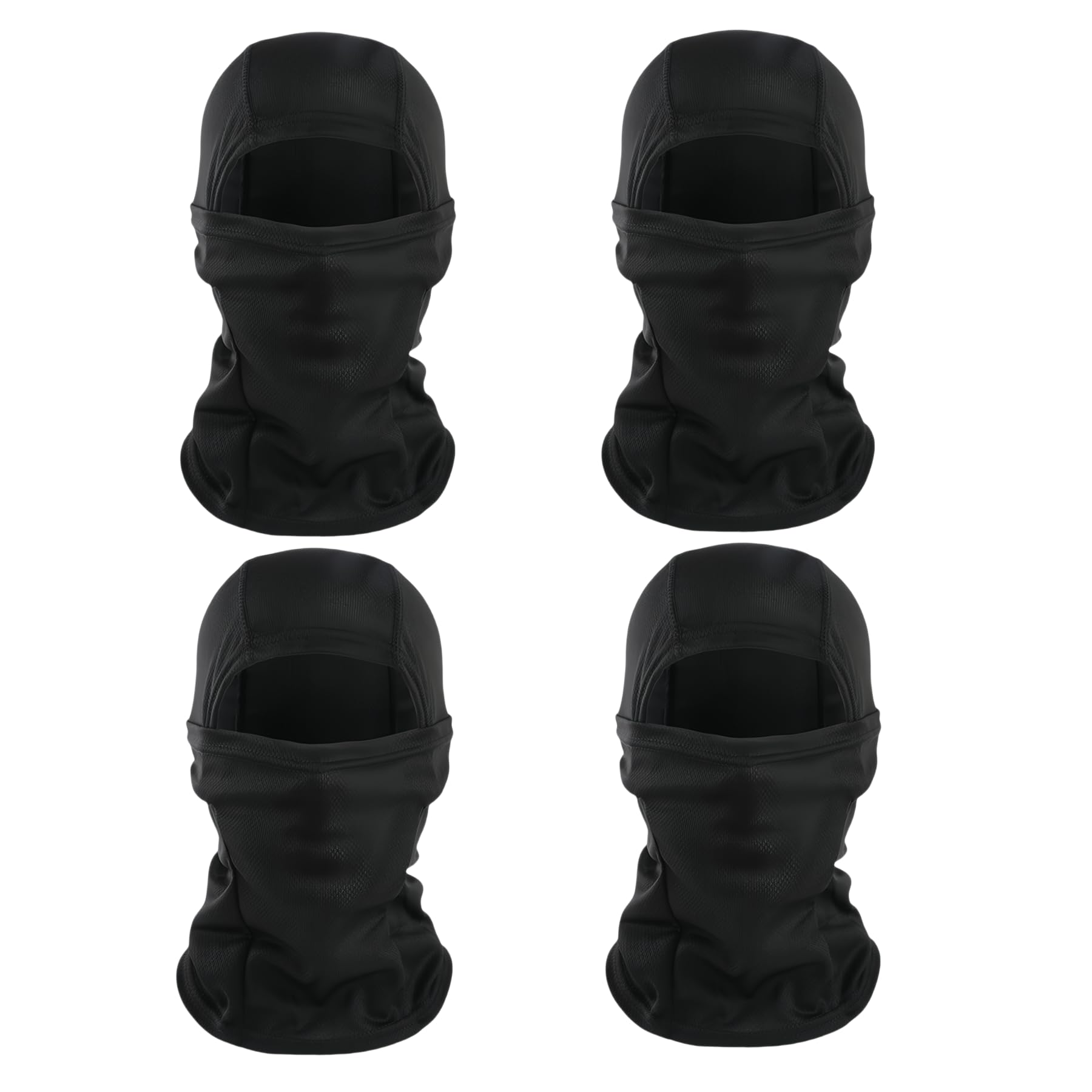 4-Pack UV Protection Balaclava Face Mask - Full Head Cover for Sun Protection, Fishing, Cycling, Hunting & Skiing - Breathable & Lightweight for Outdoor Sports & Winter Activities