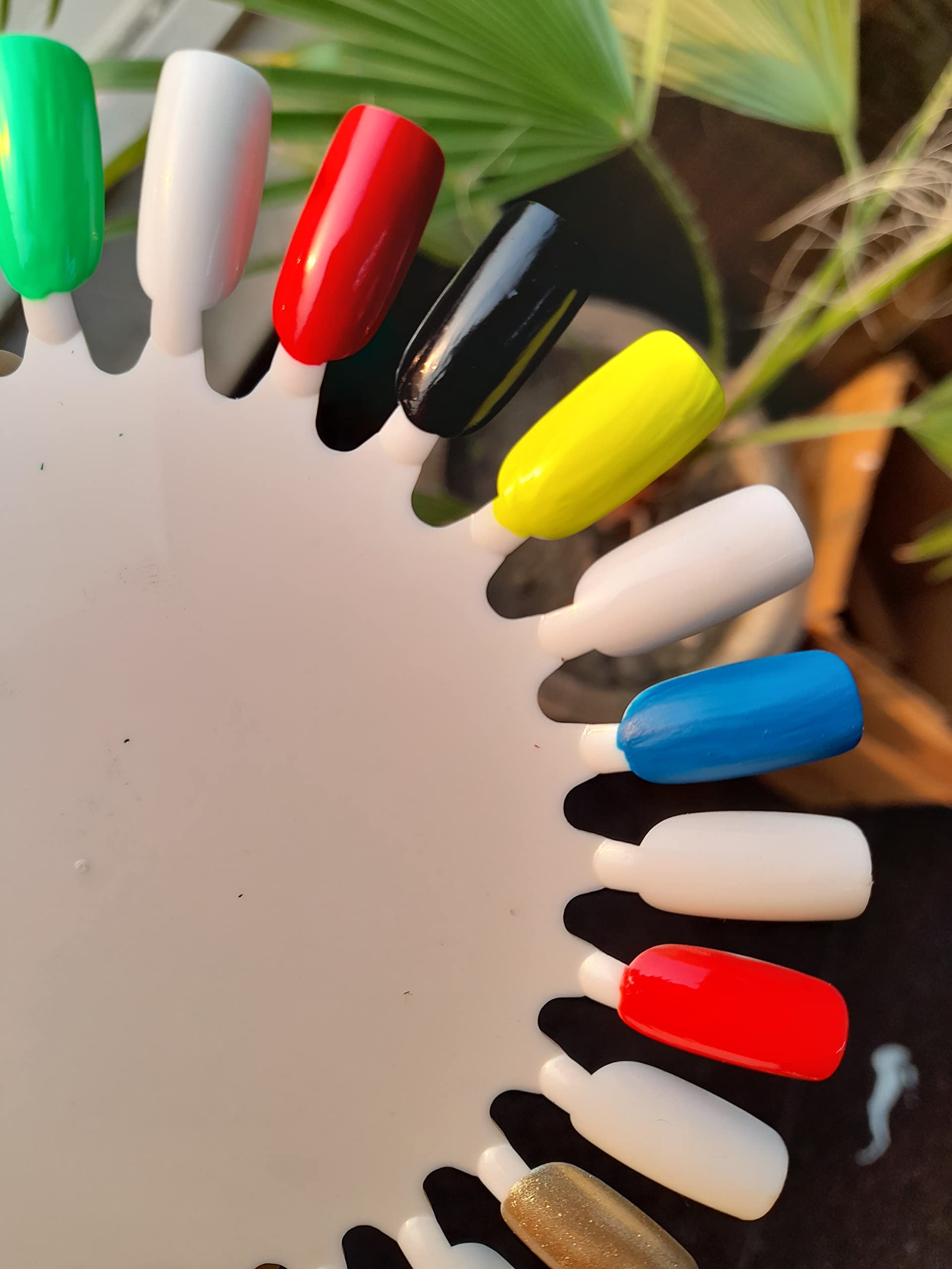 PERPAA® 6-Pack Long-Lasting Gel Nail Polish Set - Quick Dry, Chip Resistant (Grey, Green, Pink, Gold, Neon, Deep Red) - Perfect for Home Manicures, Nail Salons & Gift Giving