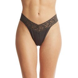 Organic Cotton High Rise Thong Lace Panties for Women - Comfortable & Breathable Underwear for Everyday Wear, Date Night & Special Occasions