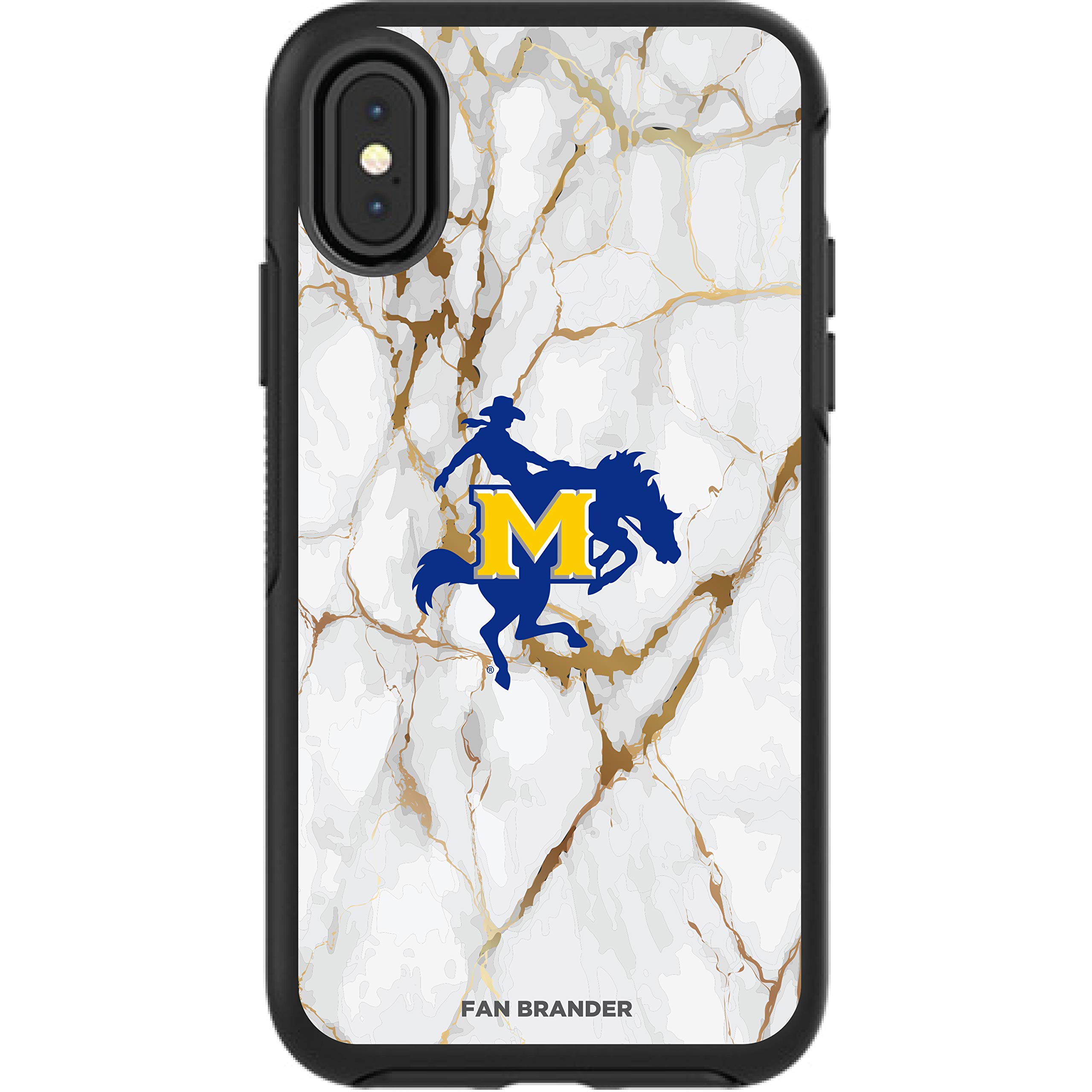 NCAA OtterBox Symmetry Case for Apple iPhone - White Marble Design | Durable Protective Phone Cover | Perfect for Sports Fans & Everyday Use