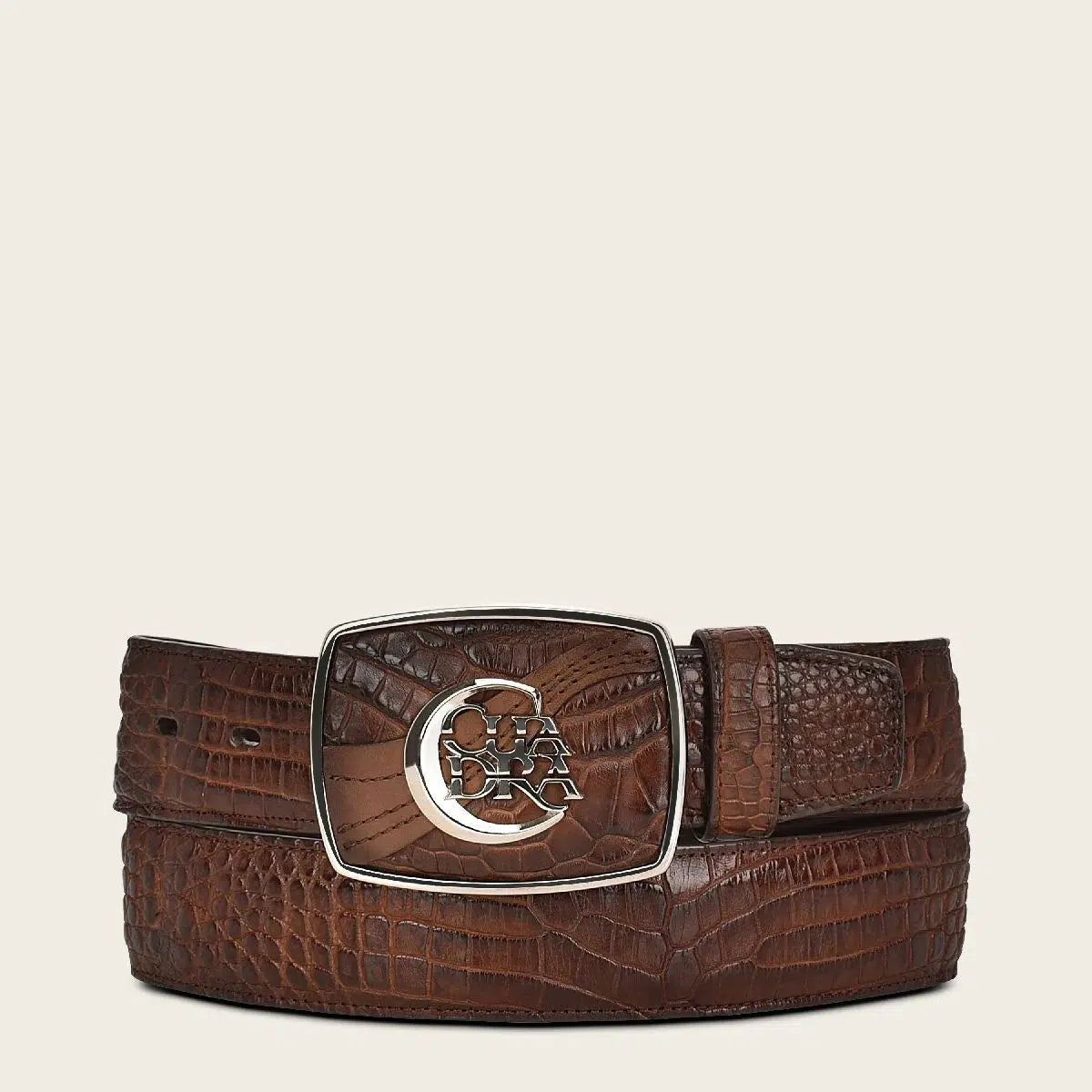 CV499MO Cuadra Genuine Leather Western Belt for Men - Stylish Brown Moreleti Design - Perfect for Cowboy Boots, Jeans & Western Outfits