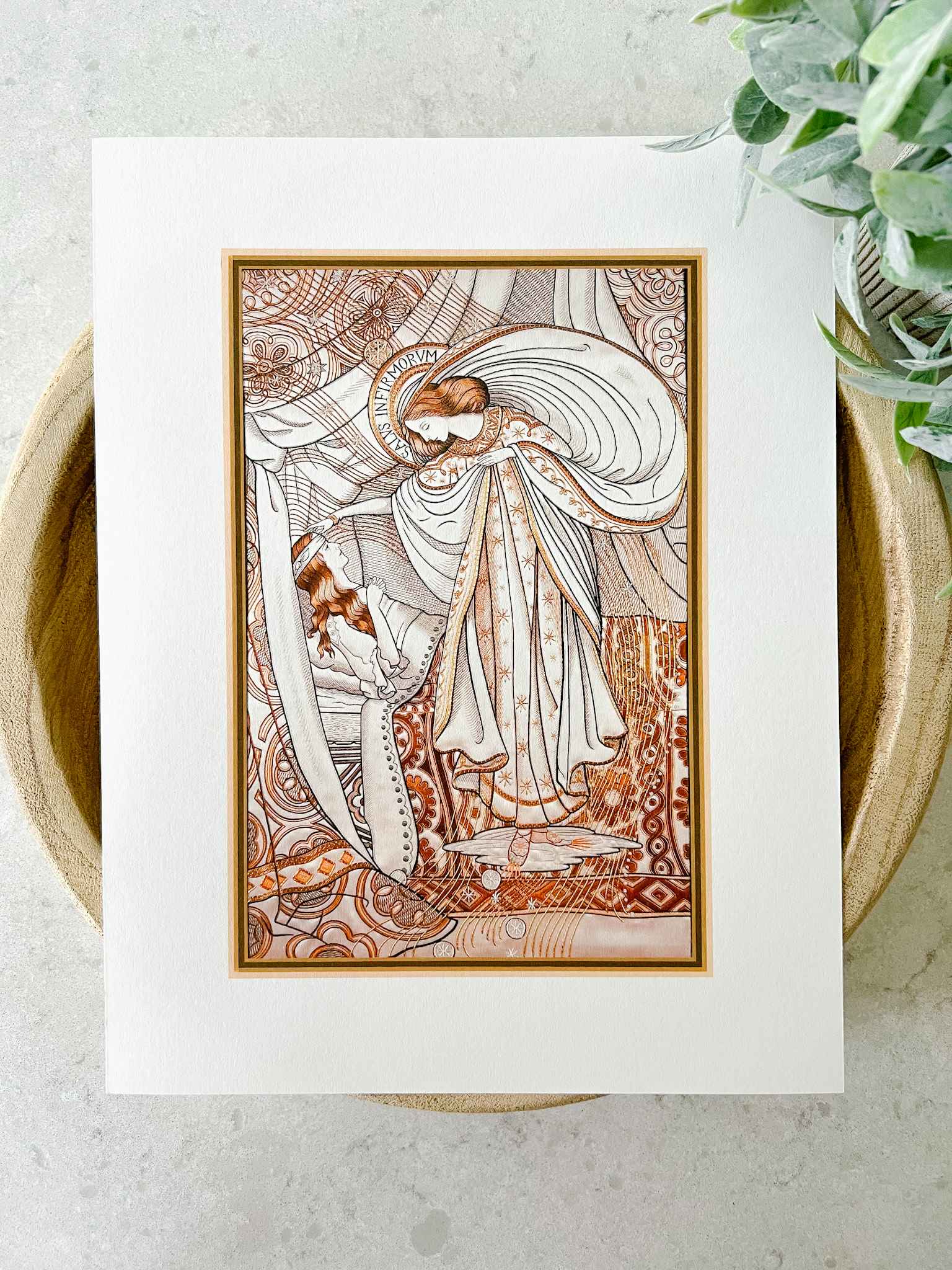 Loreto Embroidered Print Collection - Set of 8 Floral Embroidered Art Prints for Home Decor, Wall Art, Living Room, Bedroom & Office Decoration
