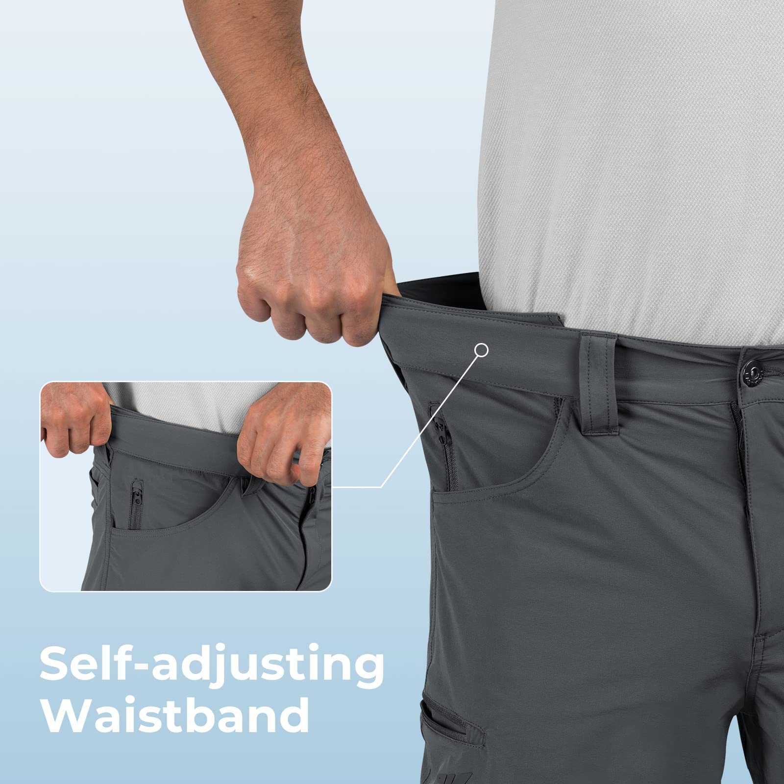 KastKing Men's Quick Dry Fishing & Hiking Shorts with UPF 50+ Sun Protection, 7 Pockets, 10.5