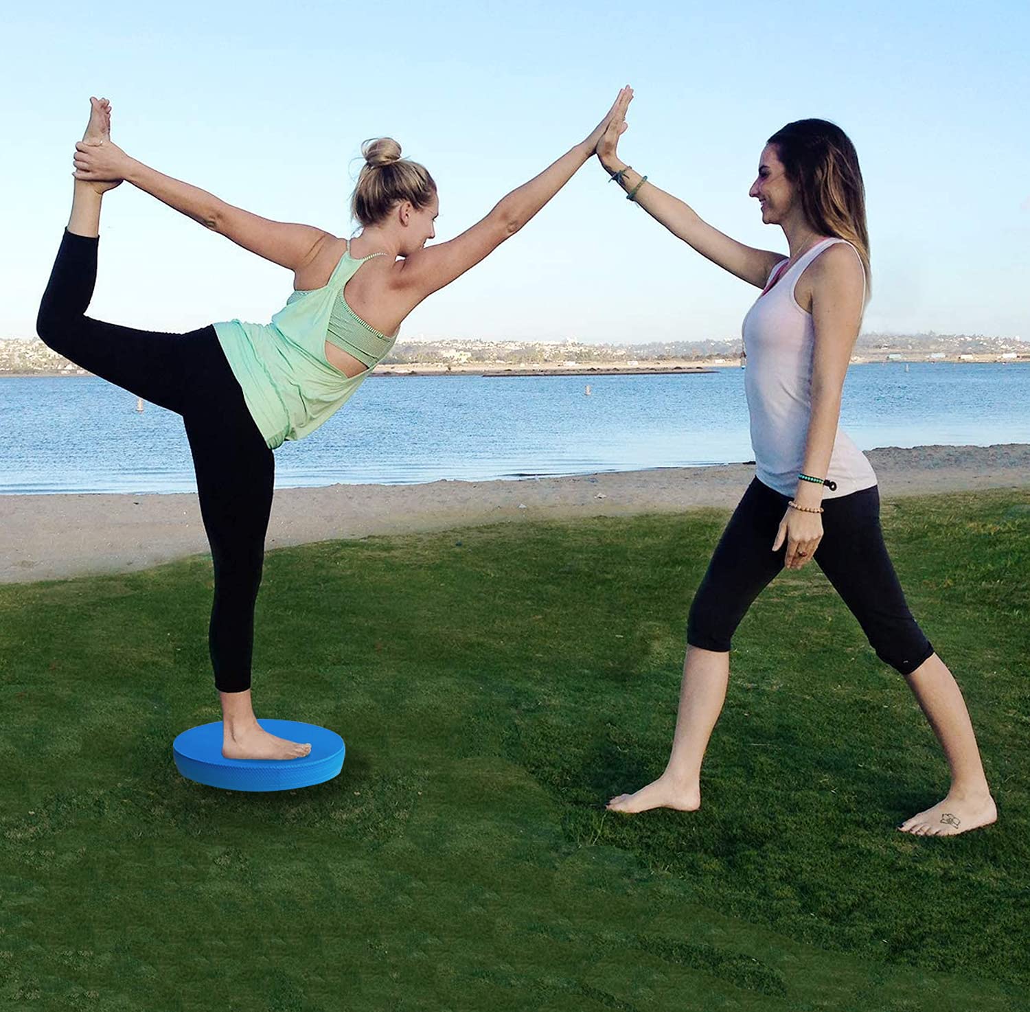 Non-Slip Foam Balance Pad - Stability Trainer Mat for Dance, Pilates, Yoga & Fitness - Knee Cushion for Home Gym, Physical Therapy & Rehabilitation Exercises