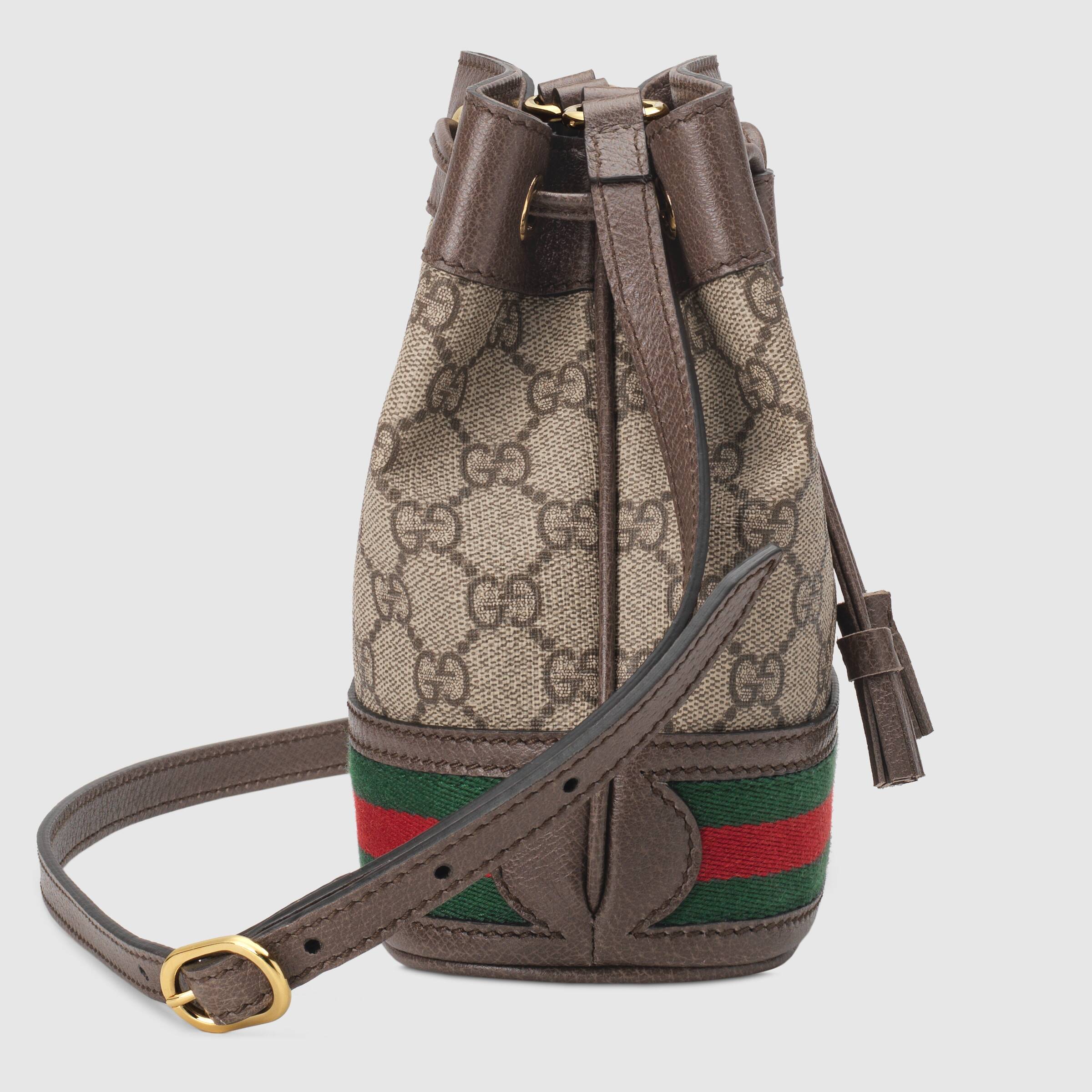 Gucci Mini GG Bucket Bag for Women - Luxury Leather Crossbody Shoulder Bag - Perfect for Travel, Shopping & Everyday Use
