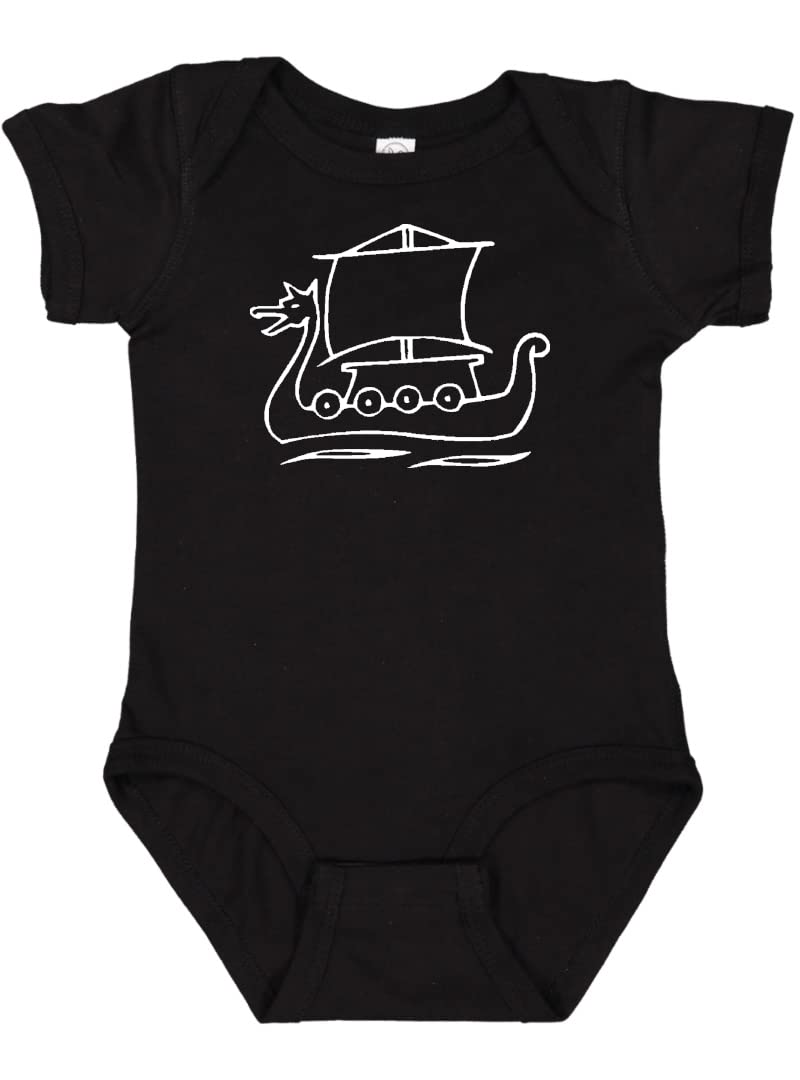 Viking Ship Baby Bodysuit - Cute Norse-Themed Onesie for Infants & Toddlers - Perfect for Viking-Themed Parties, Norse Heritage Celebrations & Unique Baby Gifts