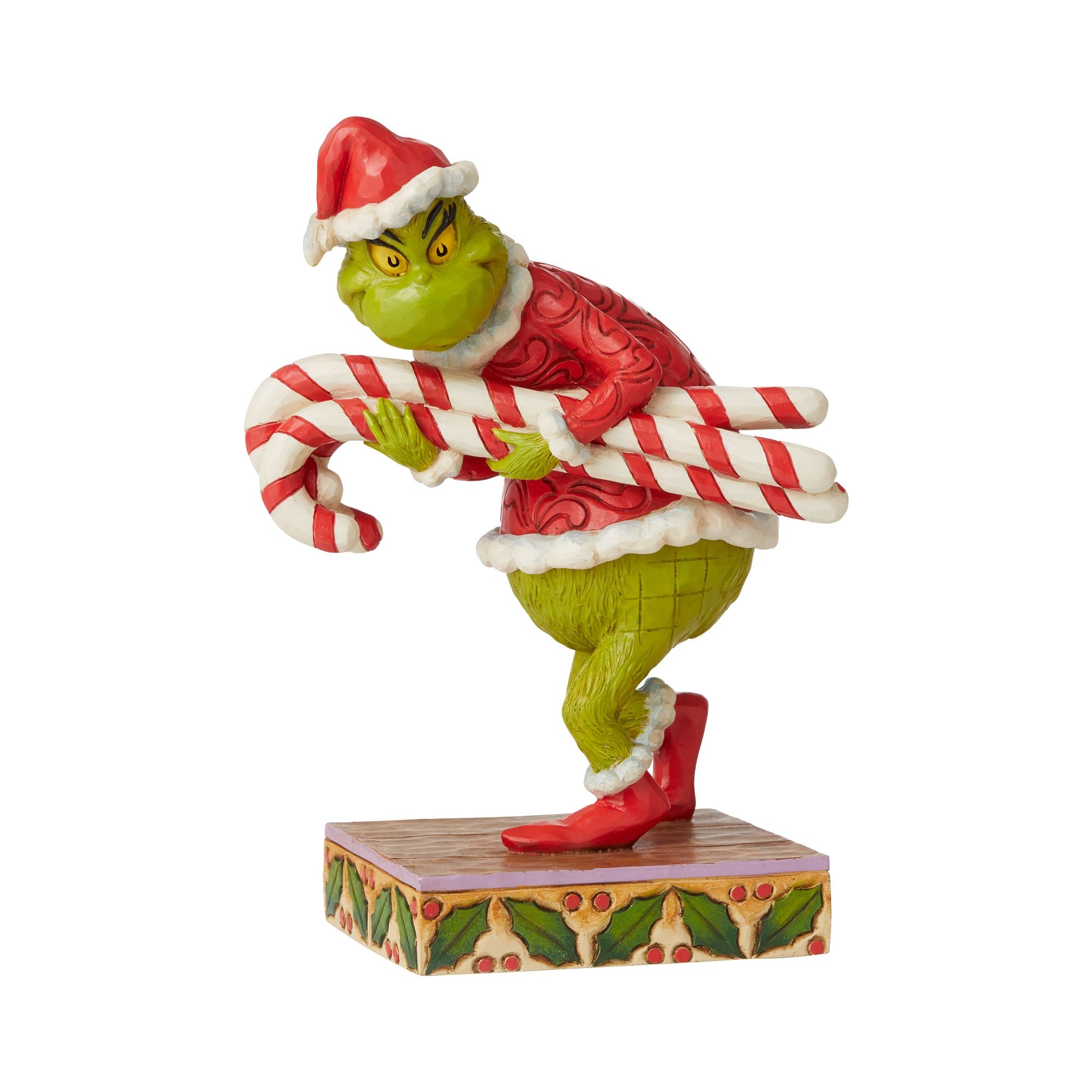 Grinch Stealing Candy Canes Christmas Ornament - Fun Holiday Decor for Tree, Party & Festive Home Decoration