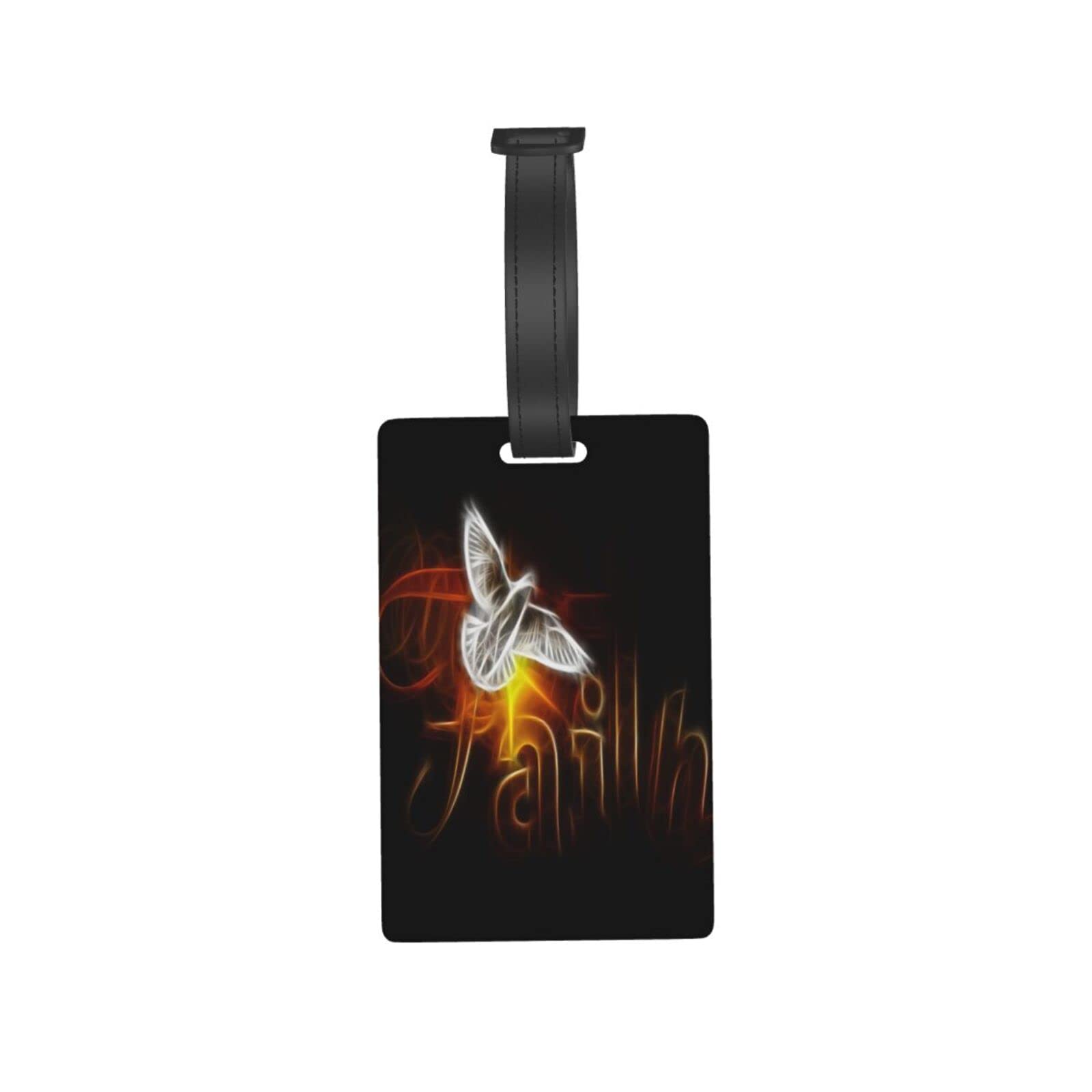 Religious Jesus Luggage Tags - Christian Travel ID Labels for Suitcases & Bags - Personalized Name Tags for Easy Identification - Perfect for Airports, Cruises & Group Travel