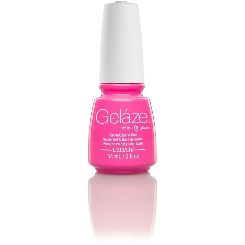 China Glaze Gelaze Hang Ten Toes Nail Polish - 0.5 oz / 15ml - #81647 - Long Lasting Gel Nail Lacquer for Salon-Quality Manicures at Home, Perfect for Beach Vacations & Summer Nail Art