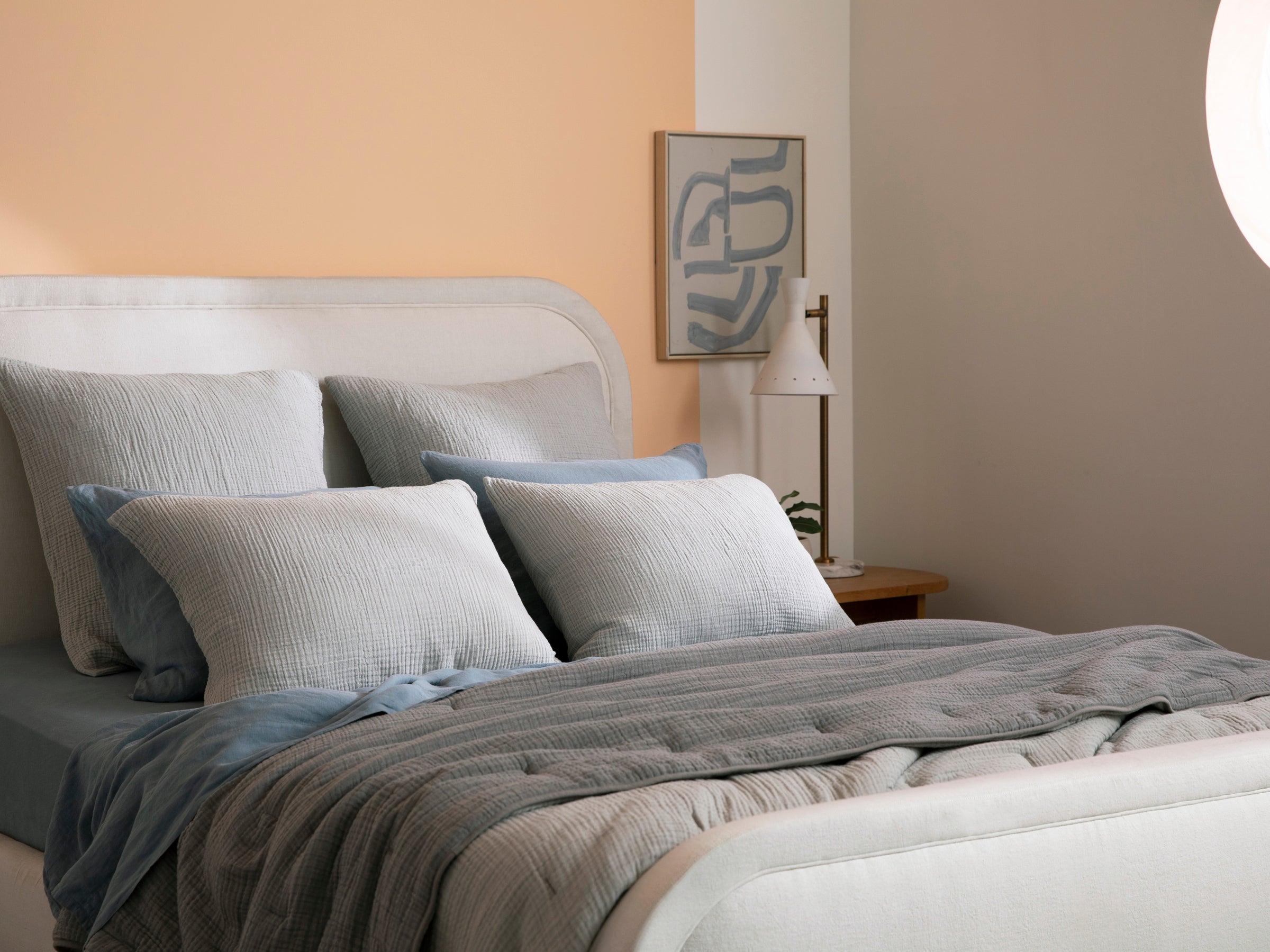 Organic Cloud Cotton Euro Sham Pillowcase - Soft & Hypoallergenic Bedding for Luxury Comfort (Smoke Grey) - Perfect for Master Bedrooms, Guest Rooms & Hotel Decor