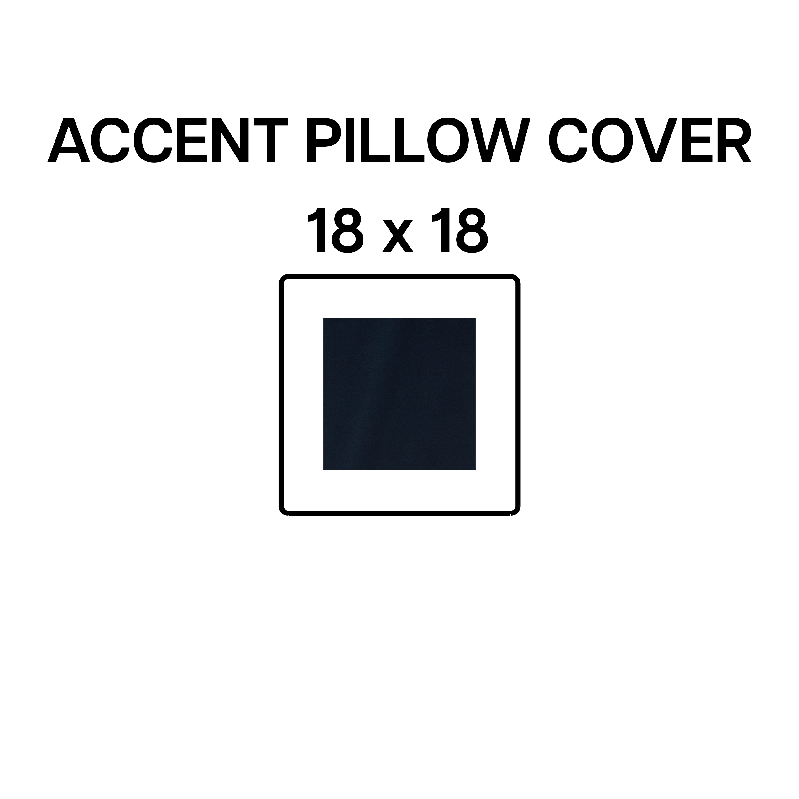 18x18 Inch Indigo Blue Decorative Throw Pillow Cover - Soft & Stylish Accent Cushion Cover for Sofa, Bedroom, Living Room Decor