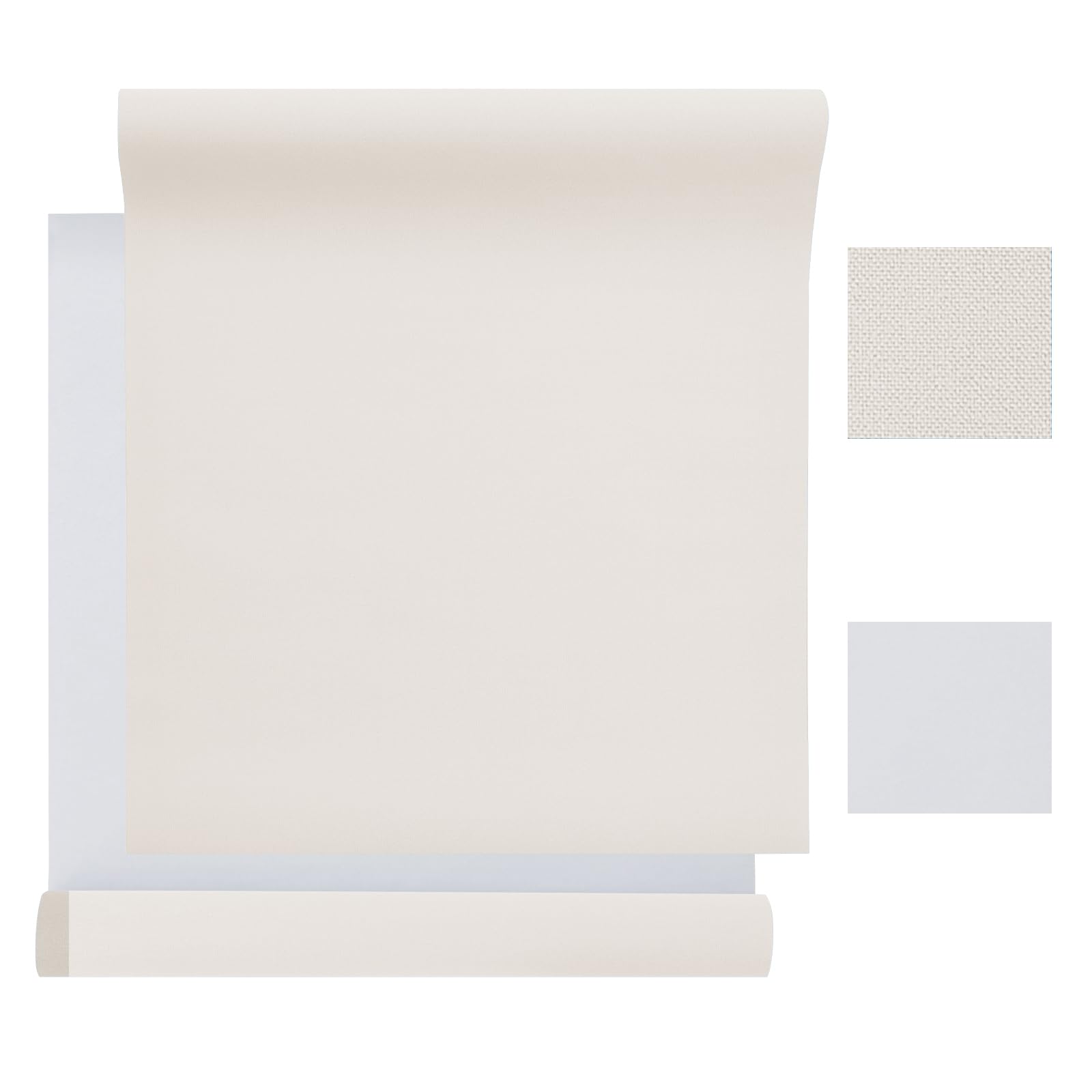 Premium Bookbinding Cloth 17x55 Inches - Ivory Fabric Book Cover with Paper Backing for DIY Bookbinding, Scrapbooking & Craft Projects - Durable & Versatile Bookbinding Supplies for Hardcover Journals, Albums & Repair