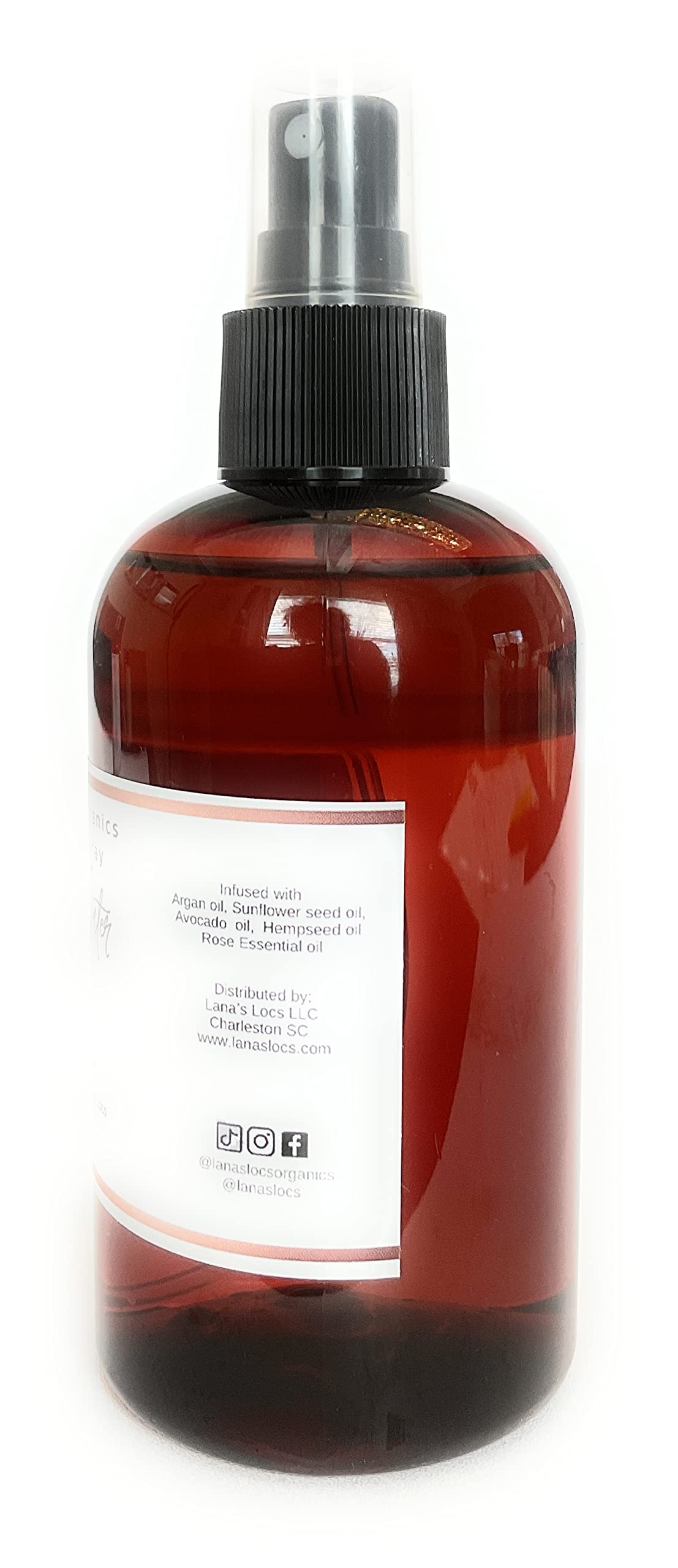 LLO Hydration Rose Water with 5 Premium Oil Blend - Argan Oil, Sunflower Oil, Avocado Oil, Hempseed Oil & Rose Essential Oil (8 oz) - Perfect for Skin Hydration, Hair Care & Aromatherapy
