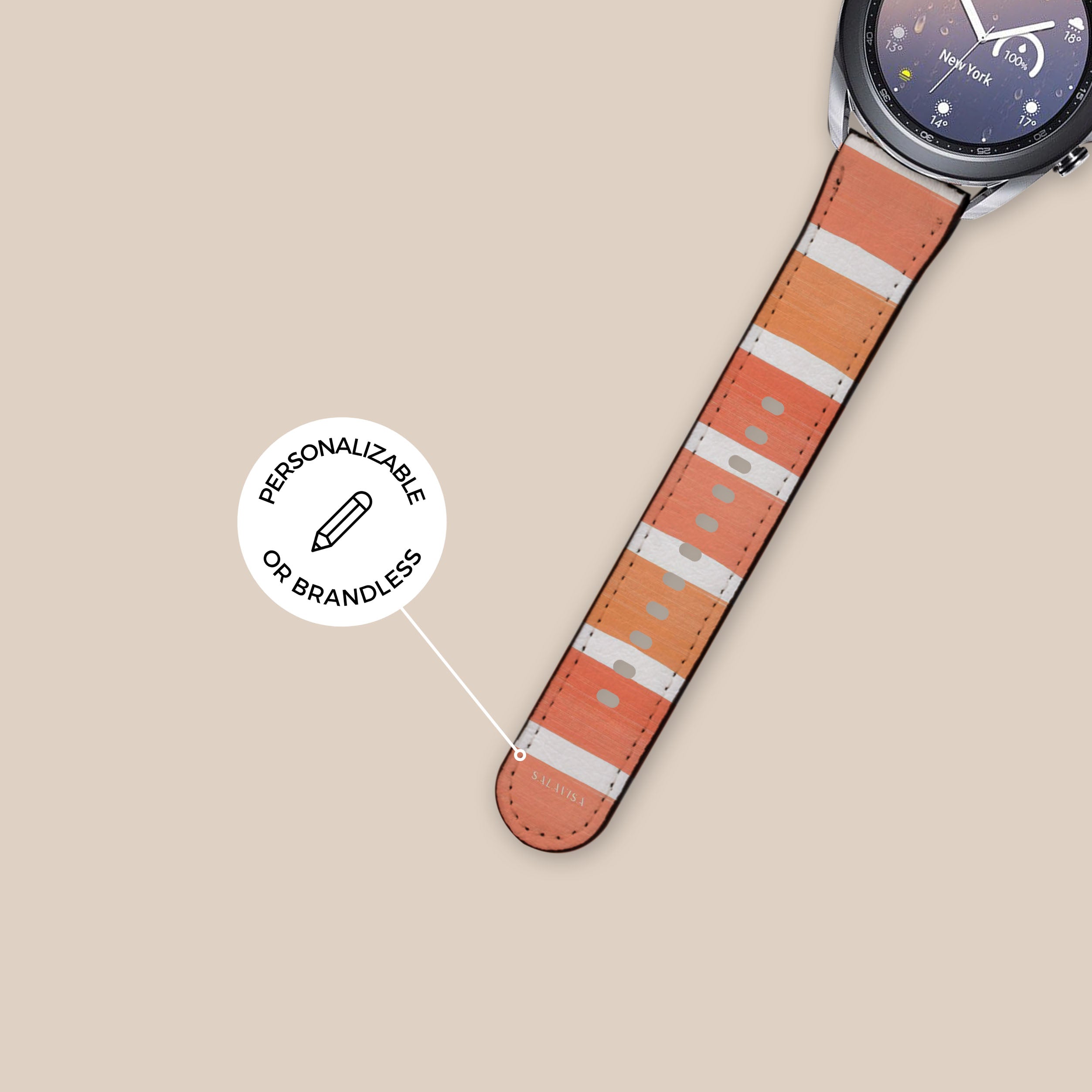 Galaxy Watch Band with Sunset Stripes Design - Stylish & Durable Replacement Strap for Samsung Galaxy Watch - Perfect for Workouts, Daily Wear & Outdoor Activities