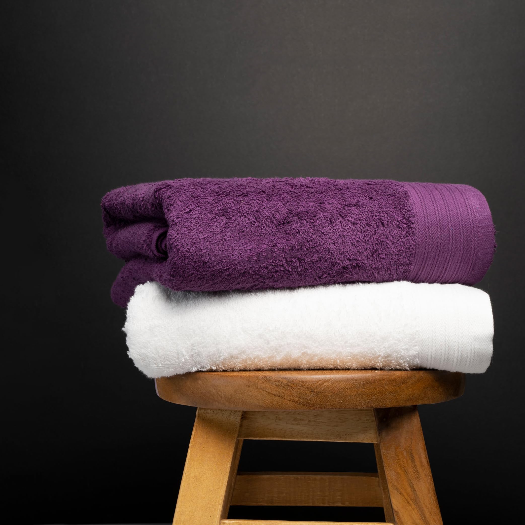 Premium 100% Cotton Bath Towels Set of 2 - 35