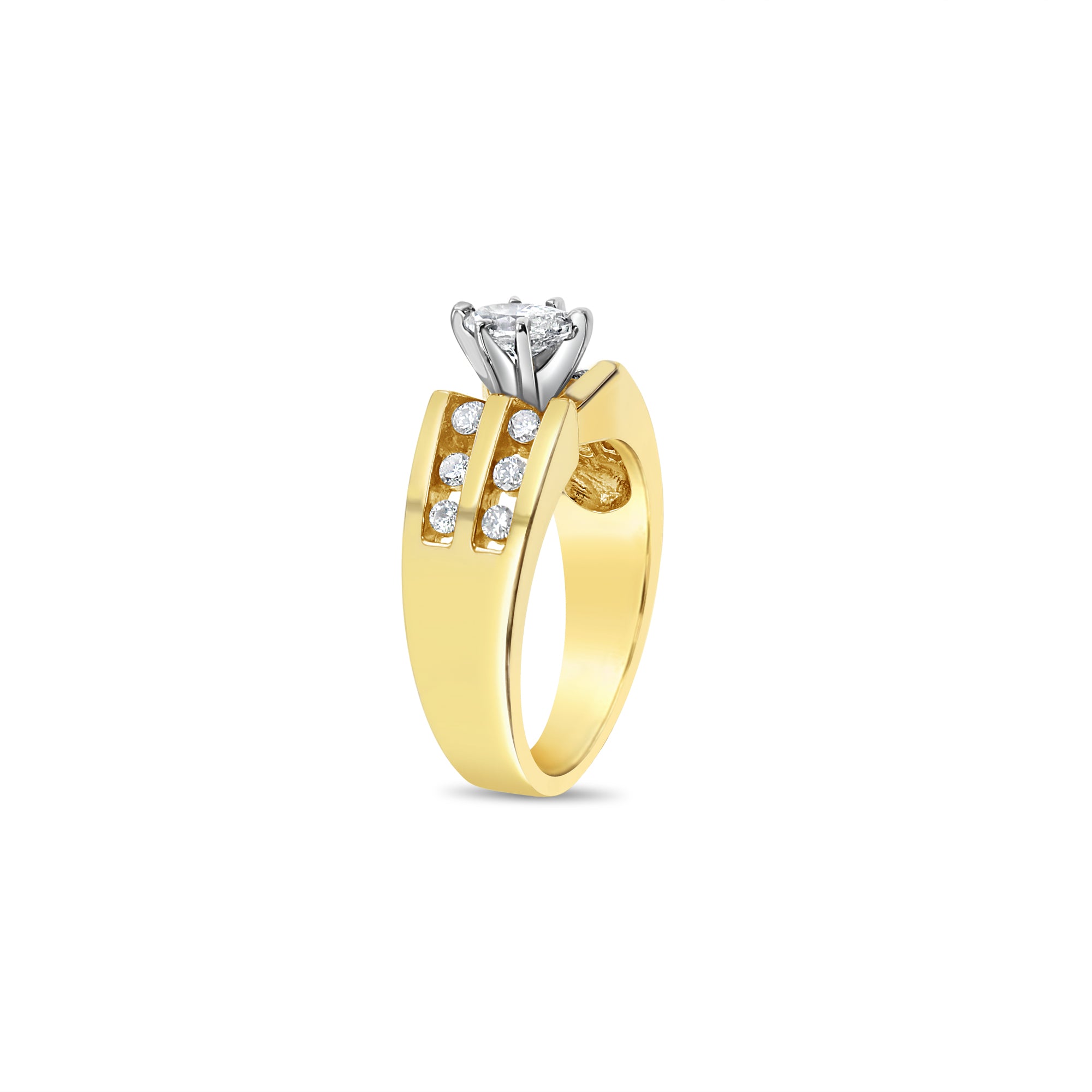 Exquisite Marquise Diamond Engagement Ring with Two Rows of Accent Diamonds - Perfect for Proposals, Anniversaries & Special Occasions