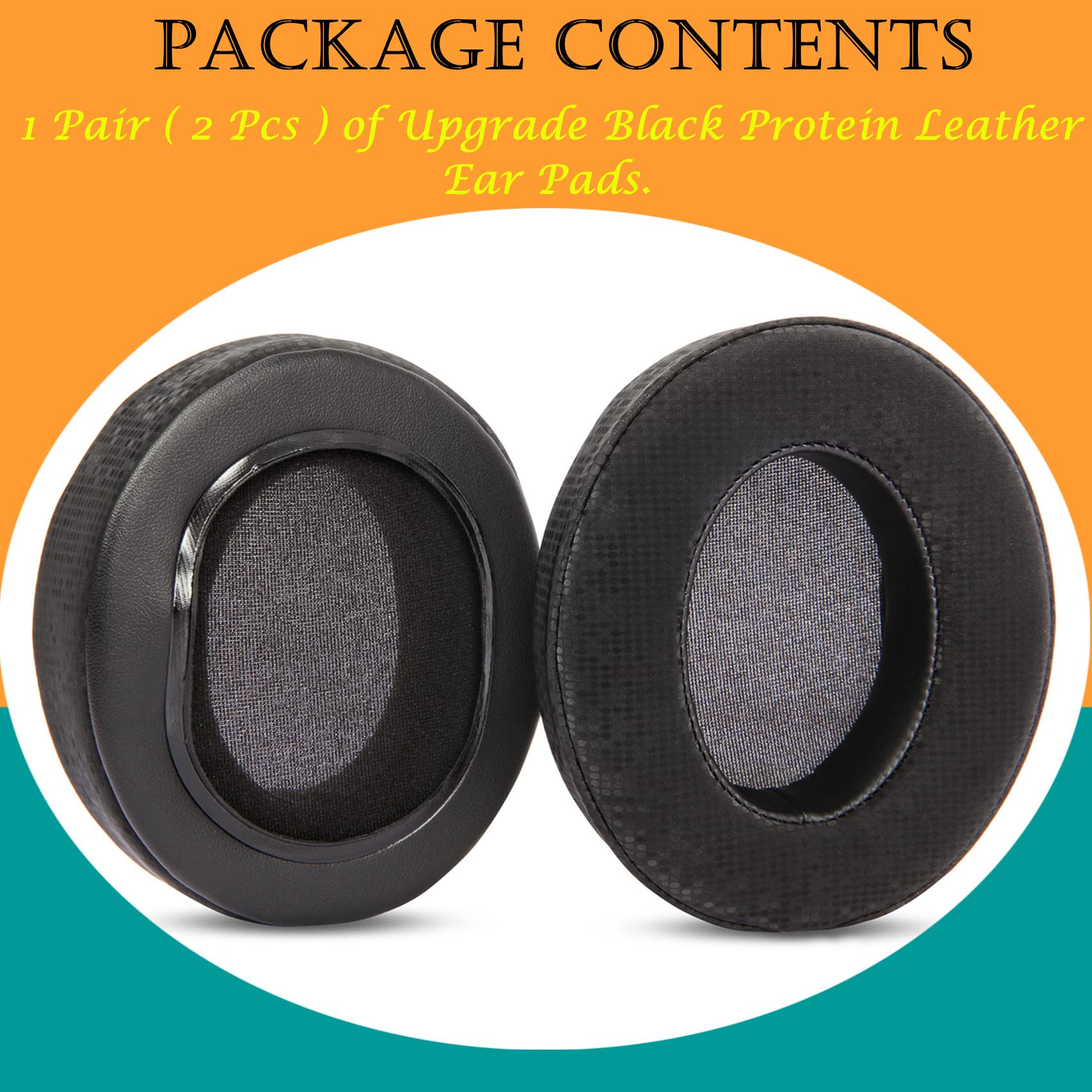 Premium Replacement Ear Pads for Razer Blackshark V2X & V2 Headphones - Soft Protein Leather Cushions for Enhanced Comfort - Perfect for Gaming, Music & Long Wear Sessions