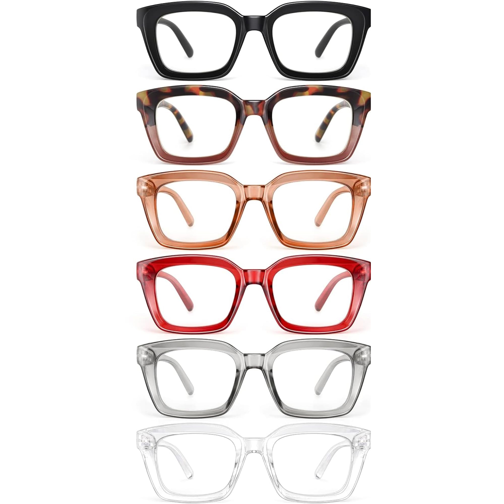 Miyya Oprah Style Reading Glasses for Women - Blue Light Blocking Oversized Cheater Eyeglasses | Fashionable Readers for Computer Work, Reading & Screen Time