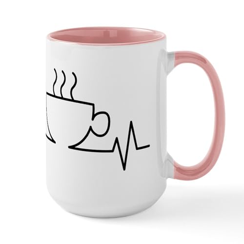 White/Pink Inside - Coffee Heartbeat