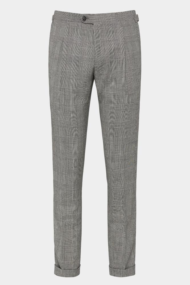 Jonah Suit Grey Prince of Wales - Premium Men's Business Suit for Office, Wedding & Formal Events