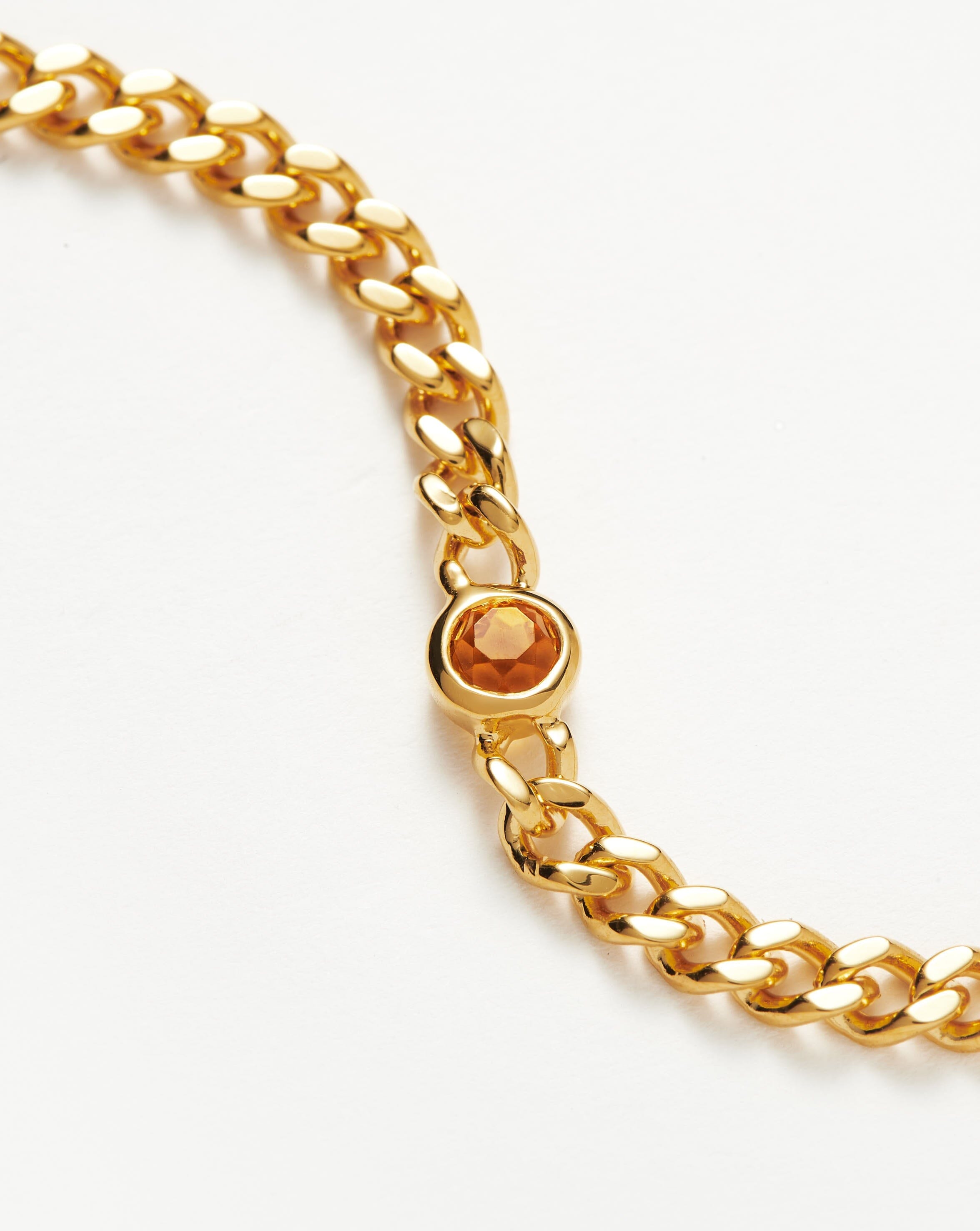 November Birthstone Bracelet for Women - 18k Gold Plated Vermeil Citrine Jewelry | Elegant Birthday Gift, Anniversary Present & Everyday Wear