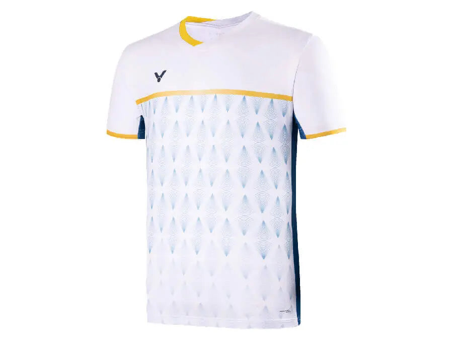 Victor 55th Anniversary Edition T5501 Tournament Performance Polo Shirt - Moisture Wicking, UV Protection (White) - Ideal for Golf, Tennis & Outdoor Sports