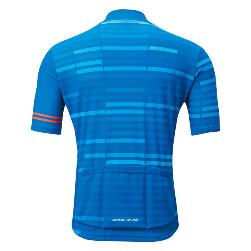 Pearl Izumi Men's Cycling Jersey - Breathable Print Short Sleeve Bike Shirt for Road & Mountain Biking - Pearl Blue (621B3) | Perfect for Summer Rides & Training