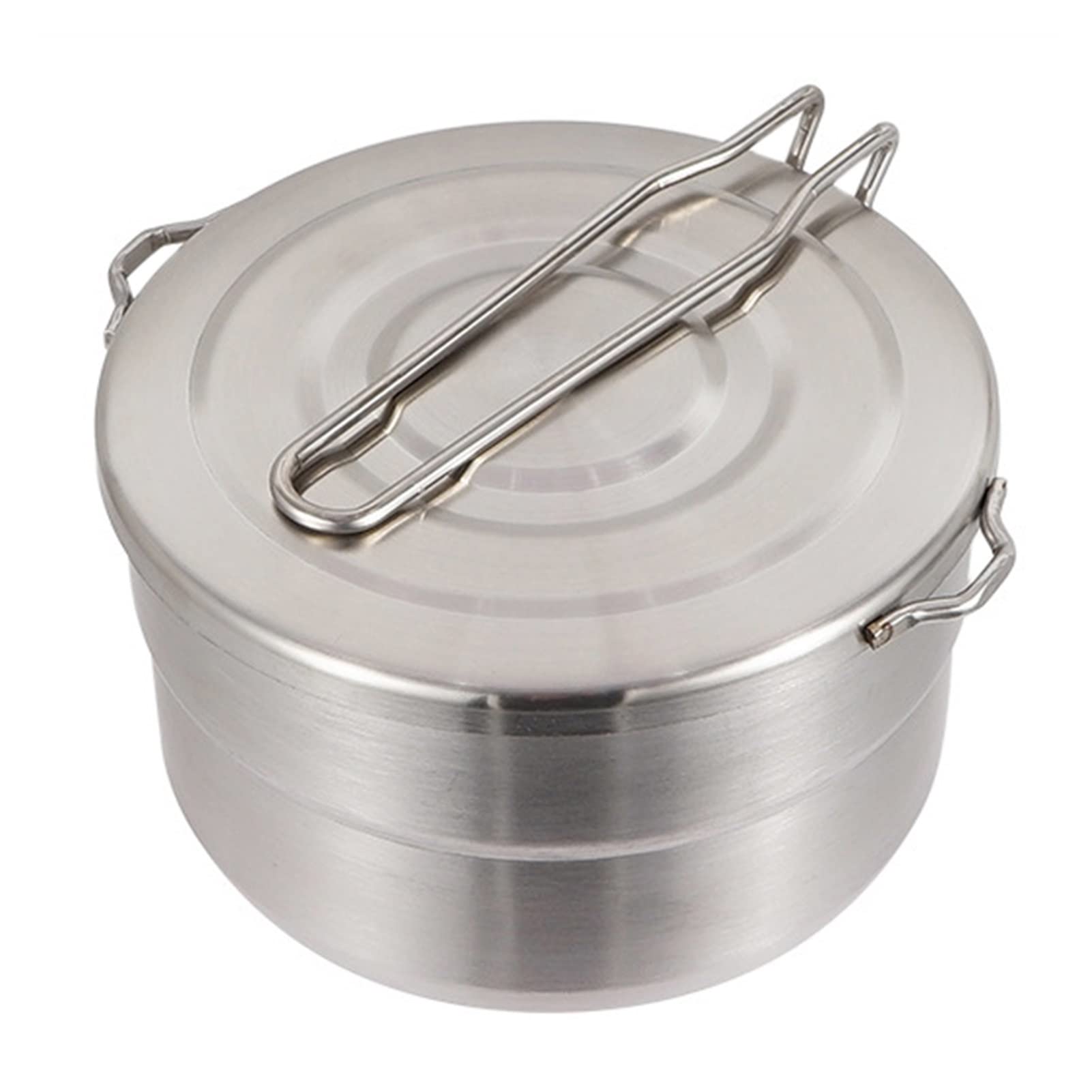 Premium Stainless Steel Camping Cookware Set - Lightweight Portable Outdoor Cooking Pot for Backpacking, Hiking & Travel - Perfect for Camping Meals & Backcountry Cooking