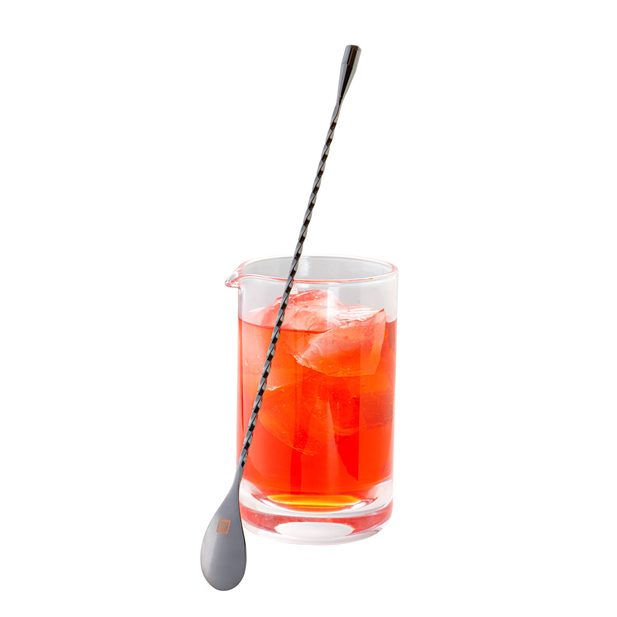 Premium Bar Lux Black Plated Stainless Steel Belicoso Bar Spoon - 12