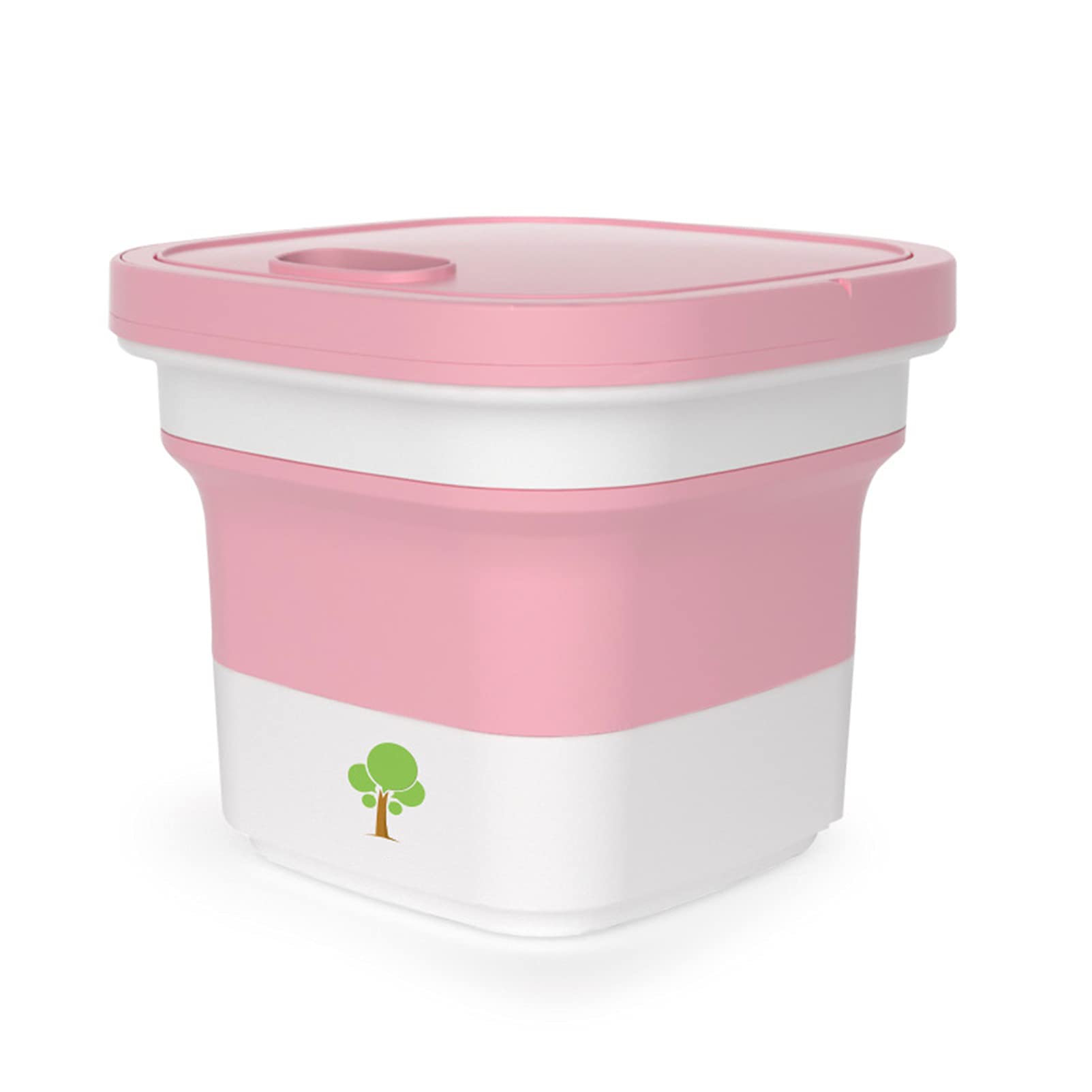 Portable Mini Washing Machine for Underwear & Small Clothes - Compact Single Tub Washer for Apartments, Dorms, RV Travel & Camping - Space Saving Pink Laundry Solution for Students & Small Spaces