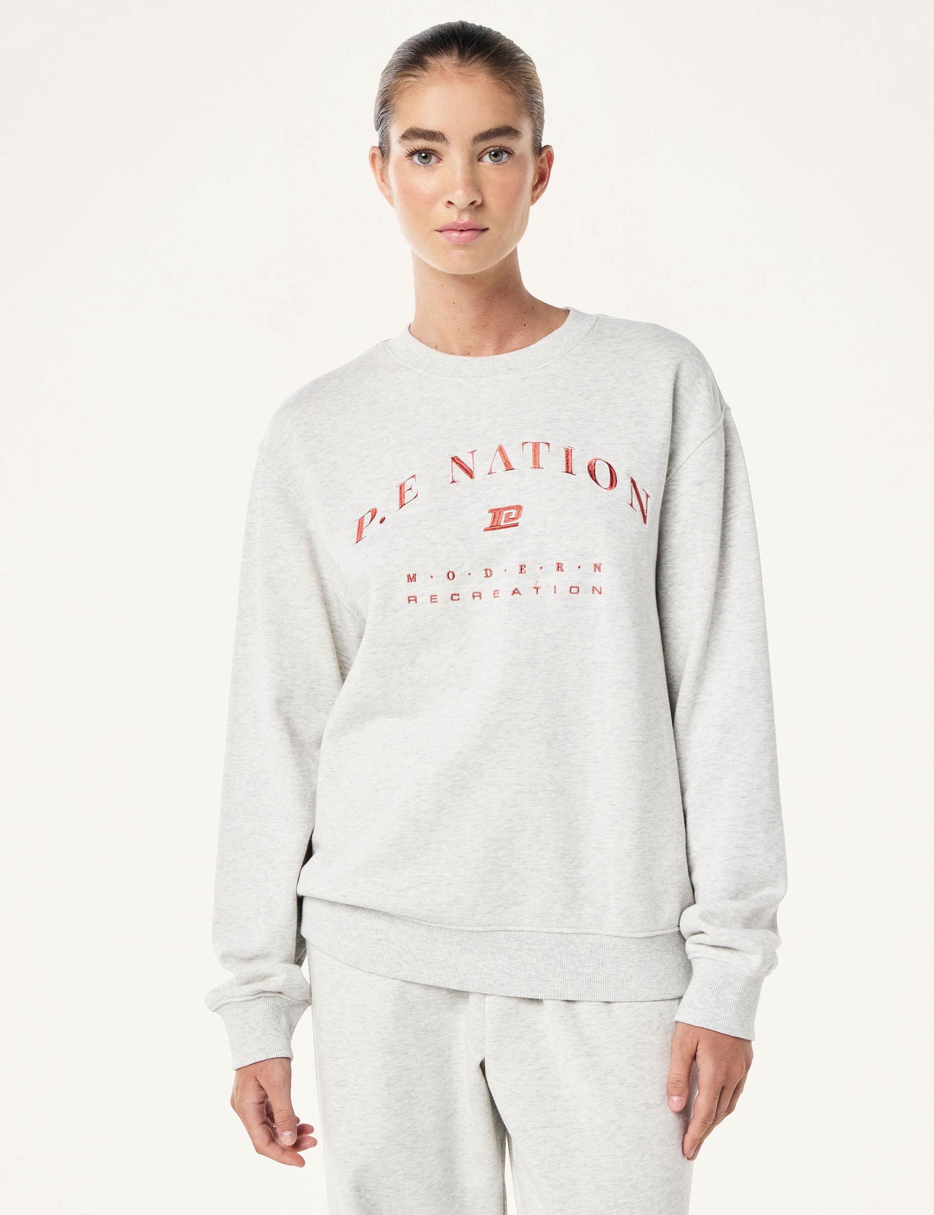 Liberation Sweat Light Grey Marble - Comfortable & Stylish Sweatshirt for Women | Perfect for Casual Wear, Gym, and Lounge