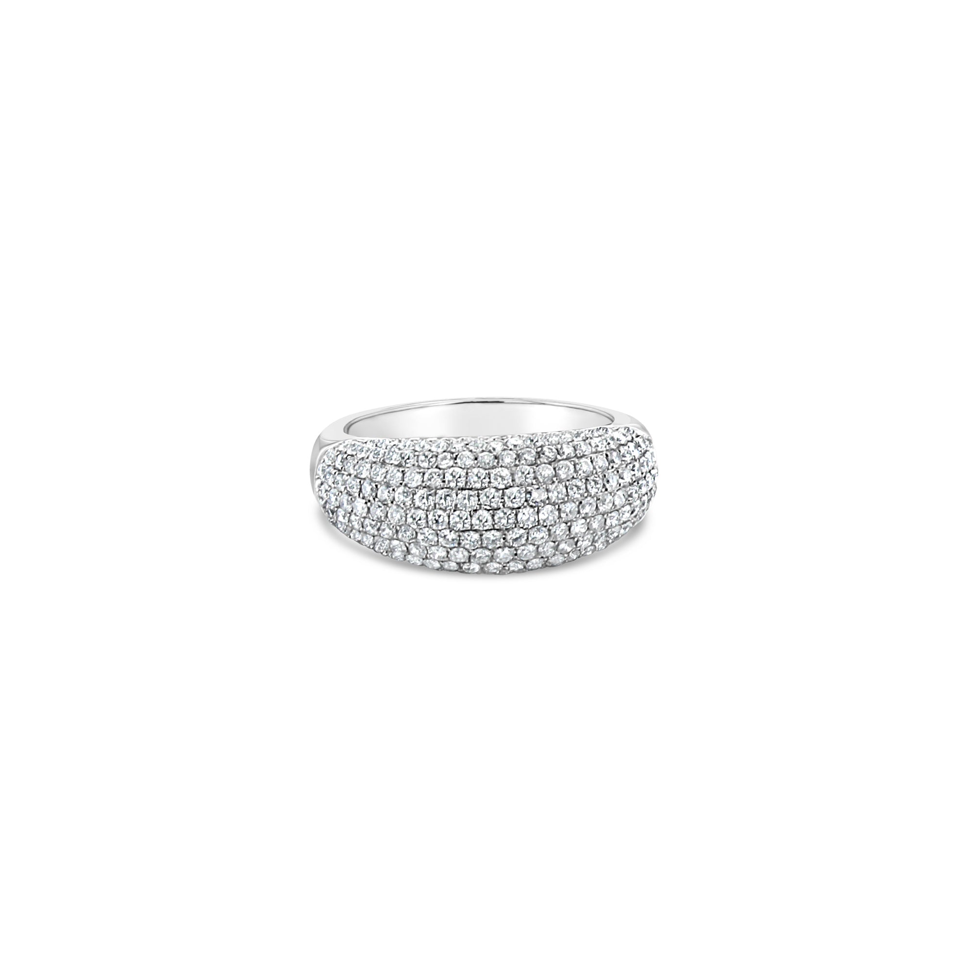 2 Carat Diamond Pave Wedding Band Ring for Women - 18k White Gold Engagement Ring, Anniversary Gift for Her - Perfect for Bridal, Proposals & Special Occasions