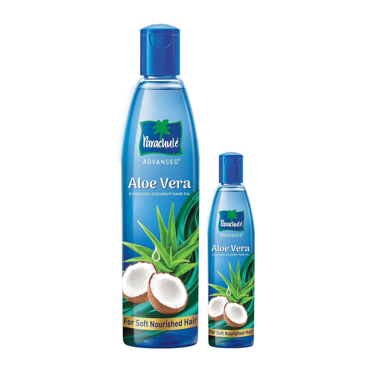 Parachute Advanced Aloe Vera Enriched Coconut Hair Oil for Dry & Damaged Hair - 250ml + Free 75ml Travel Size | Natural Hair Growth Treatment for Women & Men | Perfect for Daily Hair Care & Scalp Massage