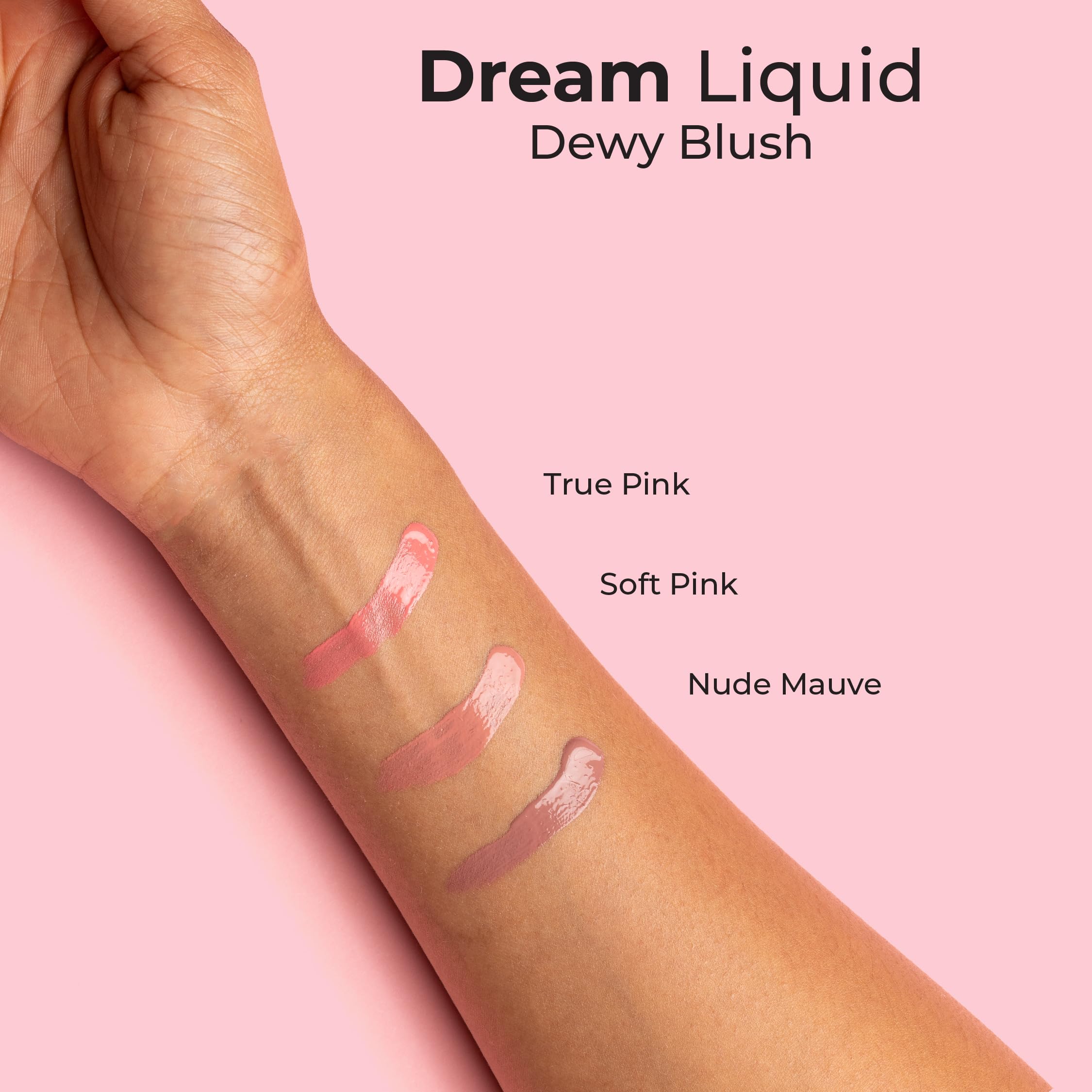 MCoBeauty Dream Liquid Dewy Blush - Cool Pink | Vegan & Cruelty-Free Cheek Tint for Fresh, Glowing Makeup | Perfect for Daytime Wear & Natural Looks
