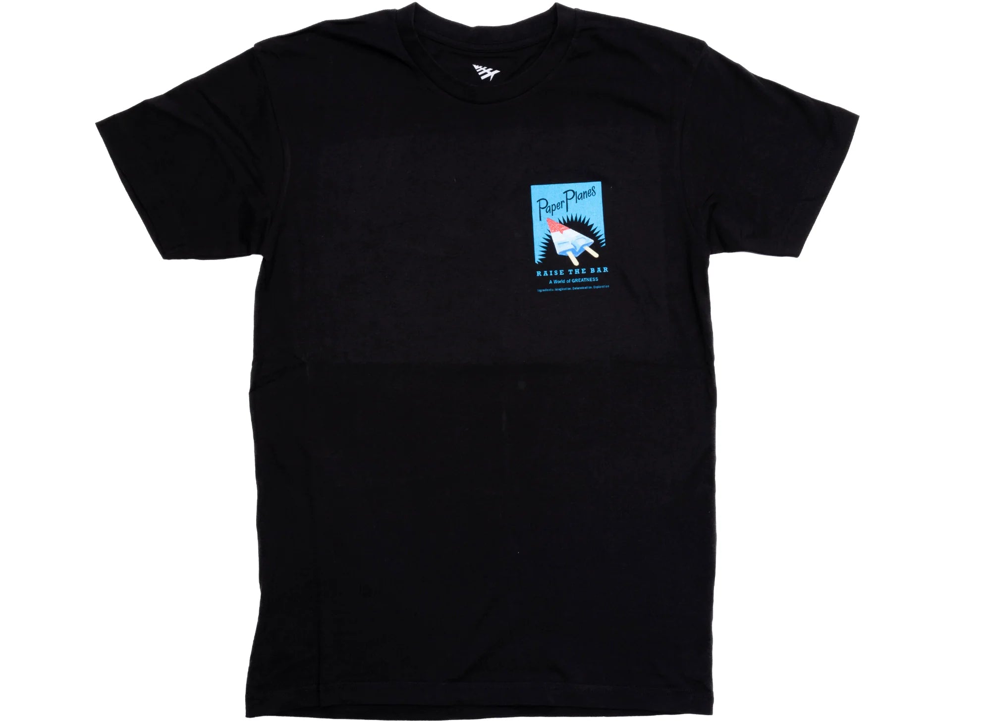 Americana Plane Pops Graphic T-Shirt - Black | Vintage Airplane Design Casual Tee for Men & Women | Perfect for Travel Enthusiasts, Aviation Lovers & Everyday Wear