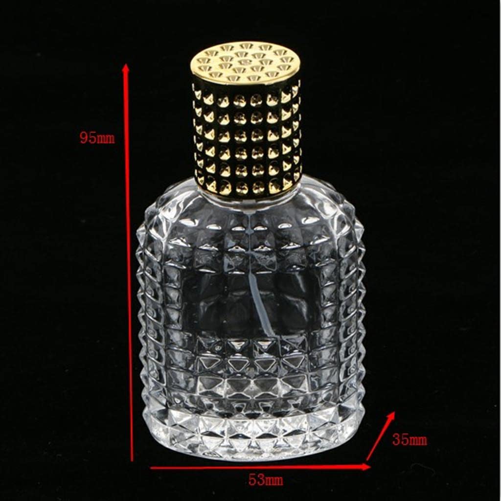 Premium 50ml Pineapple-Shaped Portable Glass Perfume Bottle with Silver Spray - Travel-Friendly, Refillable & Elegant for Women, Gifts, Home & Office Use