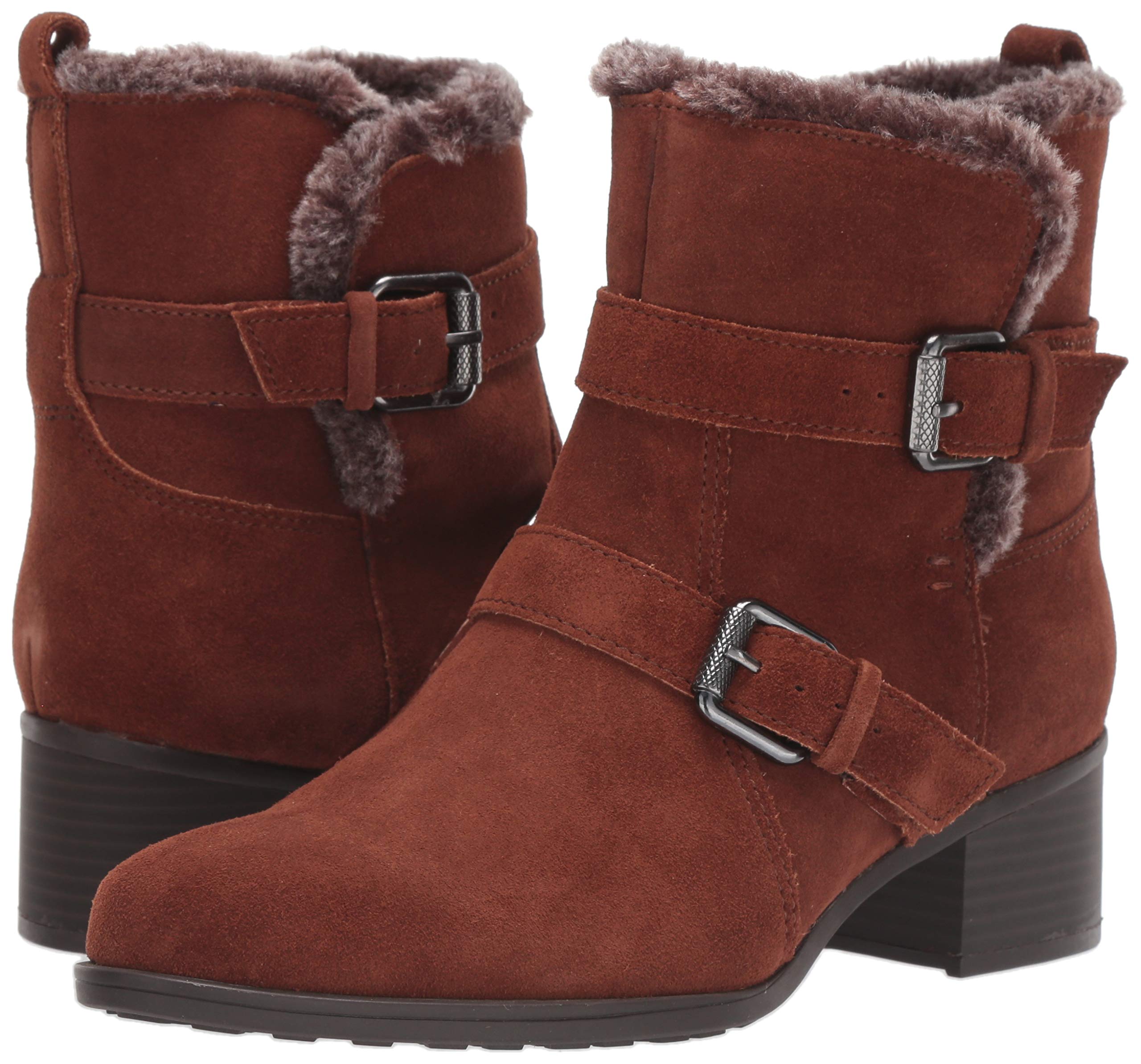 Naturalizer Women's Deanne Bootie - Comfortable Ankle Boots for Women, Chunky Heel & Cushioned Insole | Perfect for Office, Casual Outfits & Fall Fashion