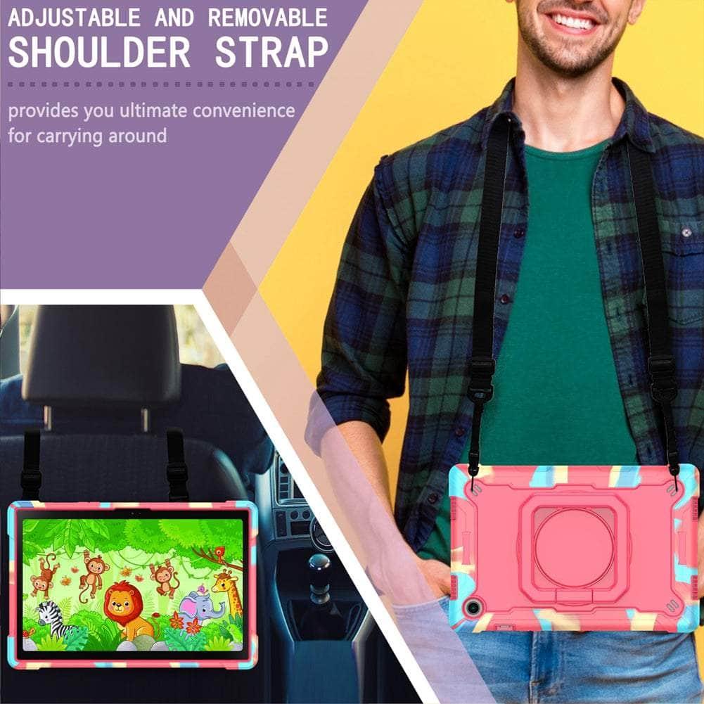 Samsung Galaxy Tab A8 10.5 Inch (2022 Model) Shockproof Protective Case with Hand Strap - Perfect for Kids, Travel & Outdoor Use