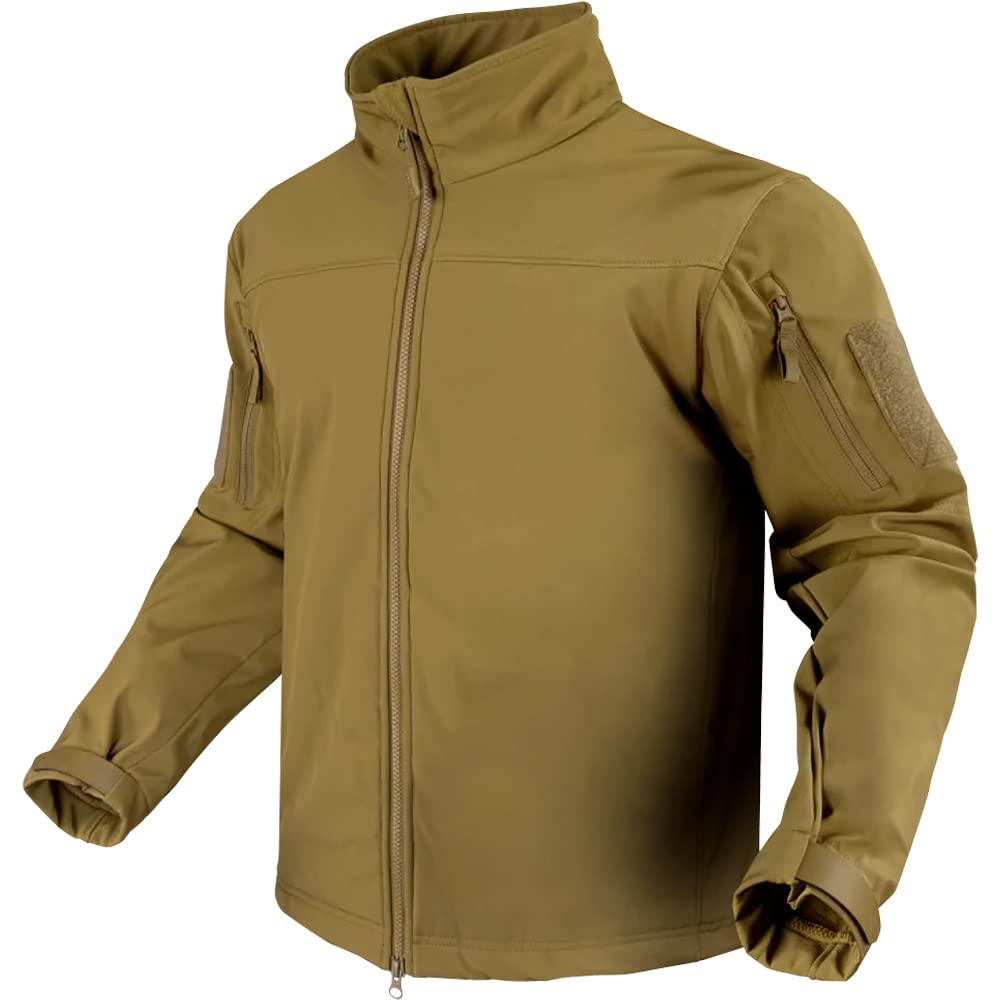 Condor Summit Zero Softshell Jacket - Lightweight Water-Resistant Outdoor Jacket for Hiking, Camping & Adventure - Men's Windproof Fleece-Lined Activewear