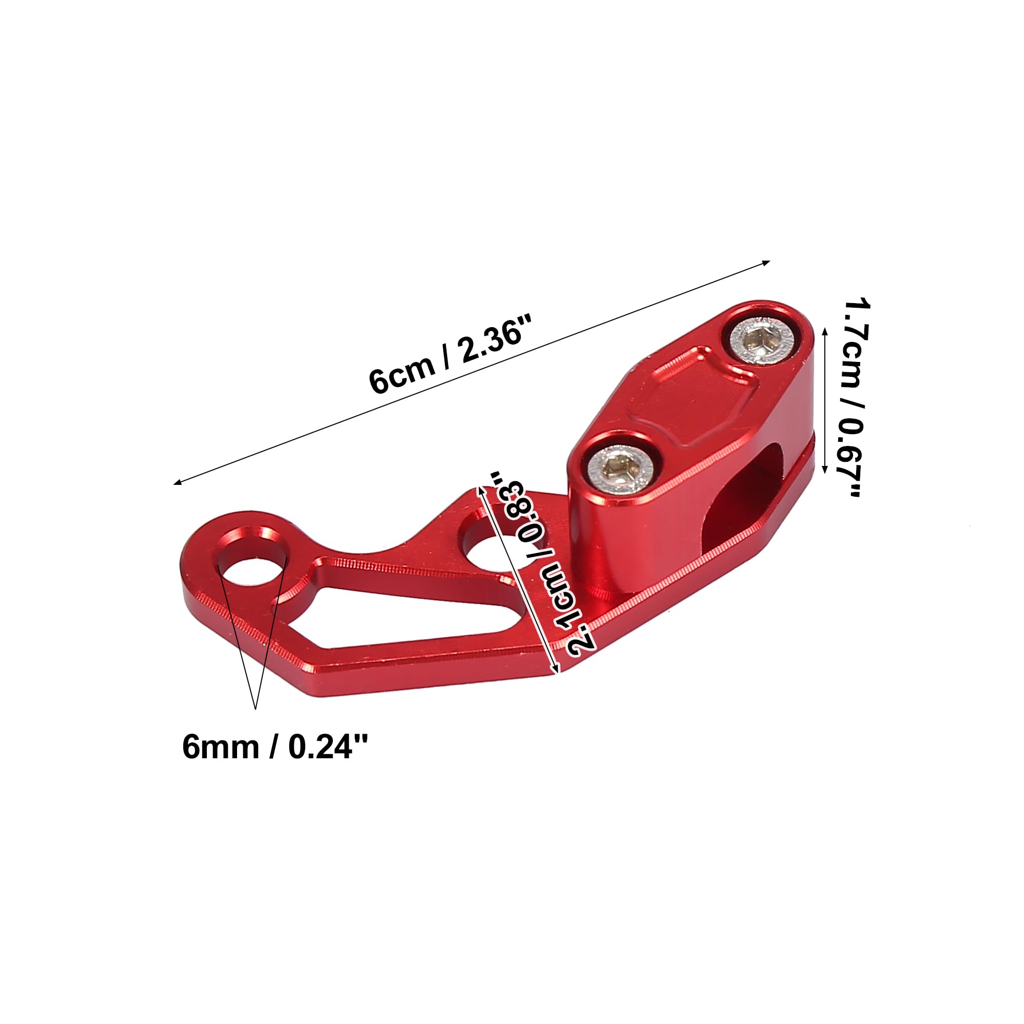 Universal Motorcycle Brake Hose Clamp - Aluminum Alloy for Scooters & ATVs - Off-Road Riding