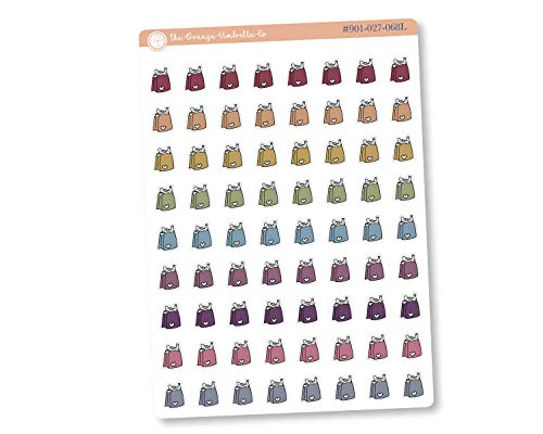 Grocery Bag Planner Stickers - Colorful Shopping Icon Stickers for Bullet Journals & Planners (I-025-M0 #901-027-068L-WH) - Perfect for Meal Planning, Shopping Lists & Organizing