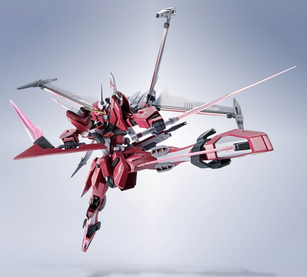Bandai Metal Robot Spirits Gundam Seed Freedom ZGMF-X191M2 Infinite Justice Gundam Type II Action Figure - Collectible Anime Model Kit for Display & Gundam Battles