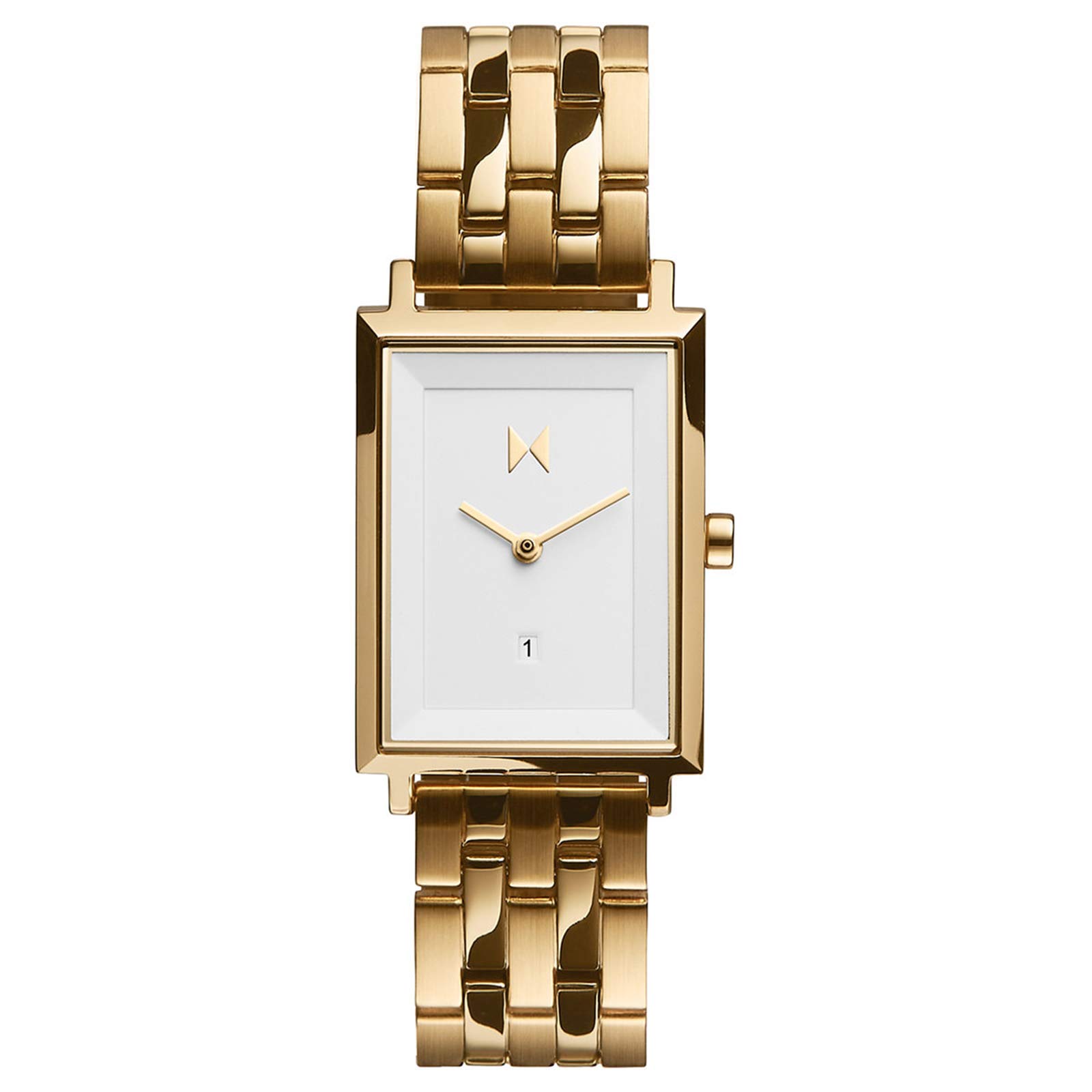 MVMT Signature Square Watches for Women - Minimalist Analog Watch with Stainless Steel Case, 5 ATM Water Resistance (50m) & Interchangeable Bands - Perfect for Office, Date Night & Everyday Wear (24mm)
