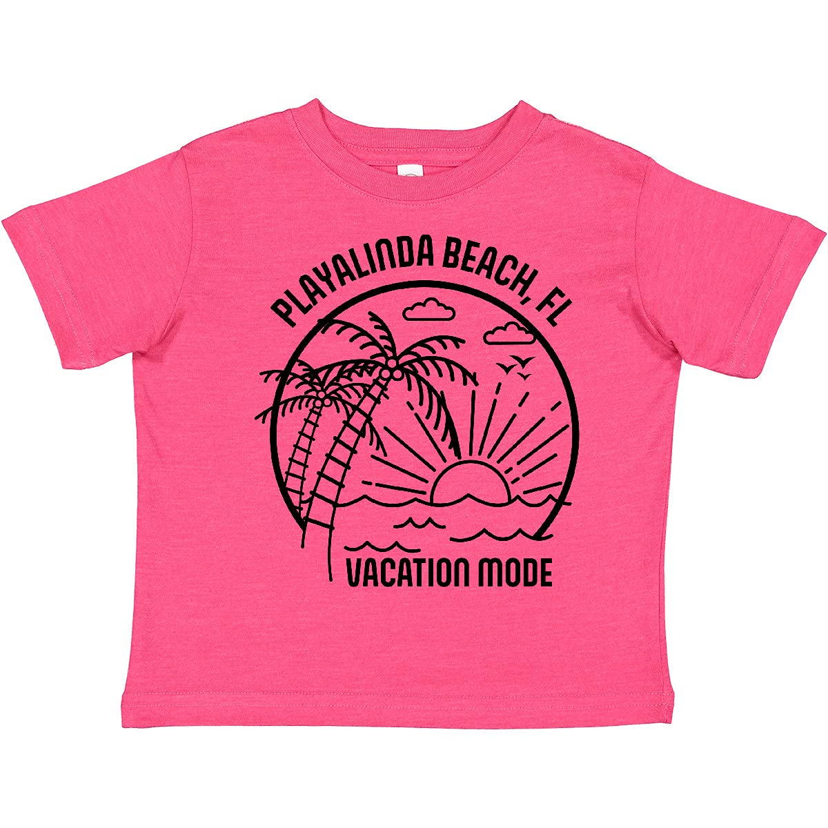 Inktastic Summer Vacation Mode Playalinda Beach Florida Toddler T-Shirt - Cute Kids Travel Shirt for Beach Trips & Family Vacations