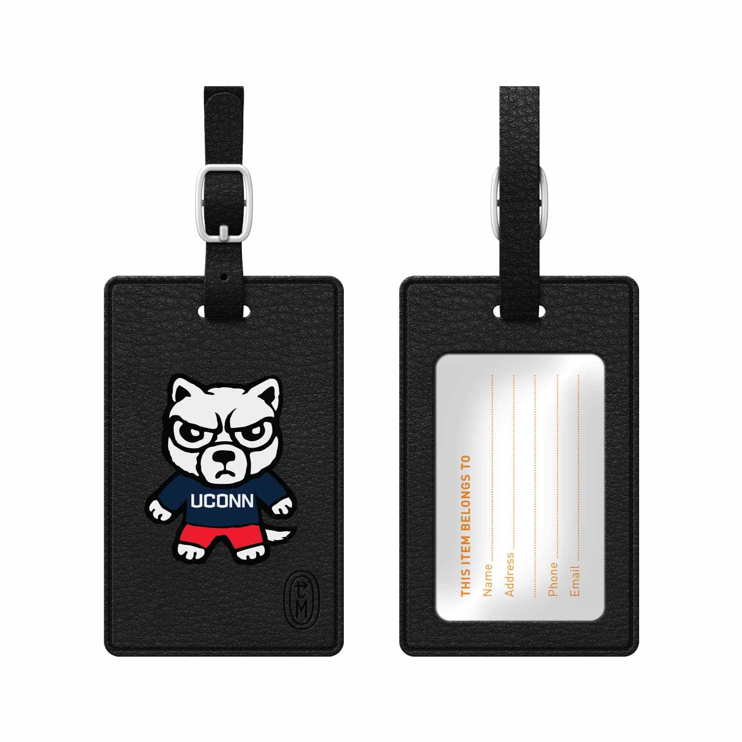 UConn Huskies Classic Luggage Tag - Durable Personalized Travel Bag Tag for University of Connecticut Alumni & Fans - Perfect for Suitcases, Backpacks & Travel Accessories
