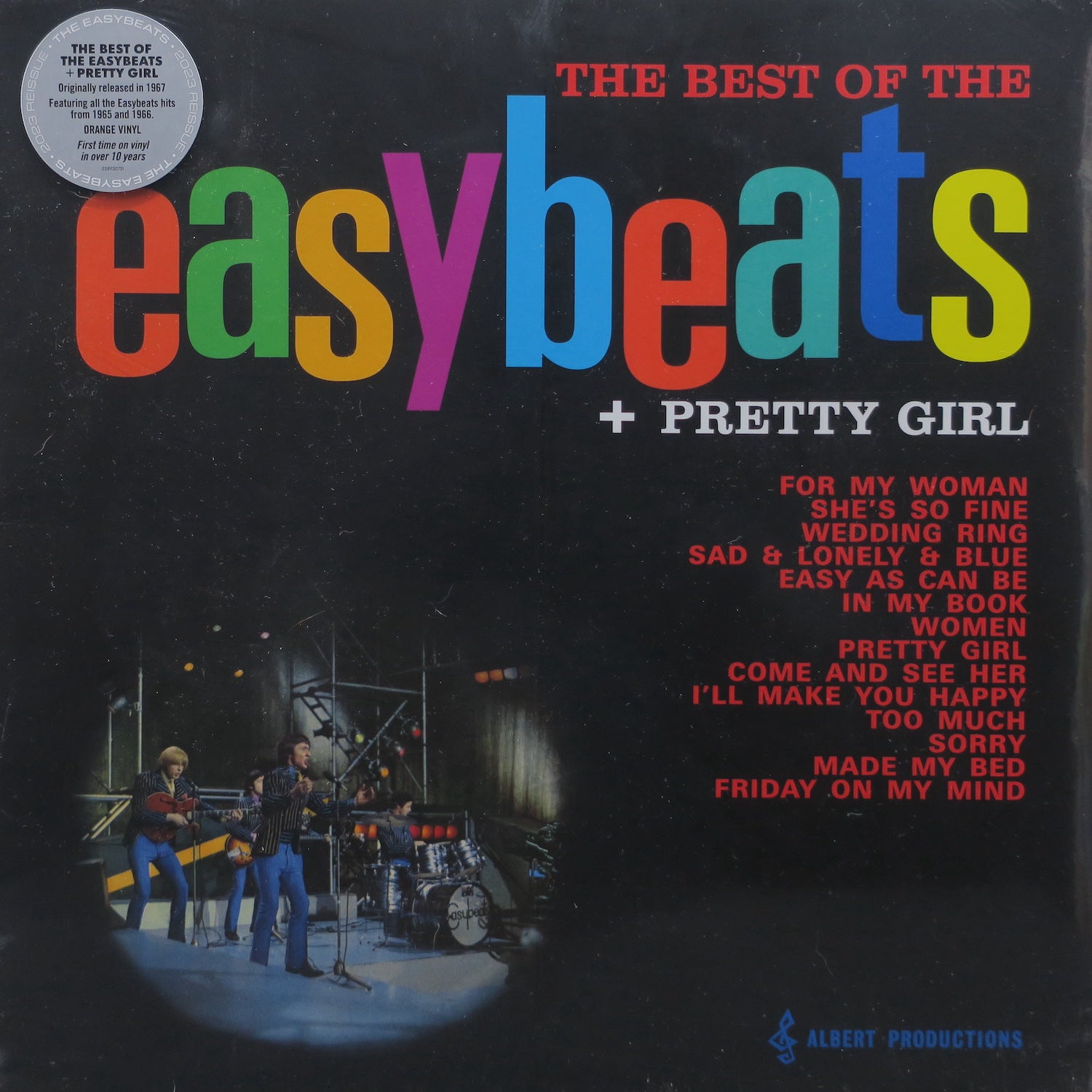 The Best Of The Easybeats + Pretty Girl - Orange Vinyl LP Record | Classic Australian Rock Music | Perfect for Vinyl Collectors & Music Enthusiasts
