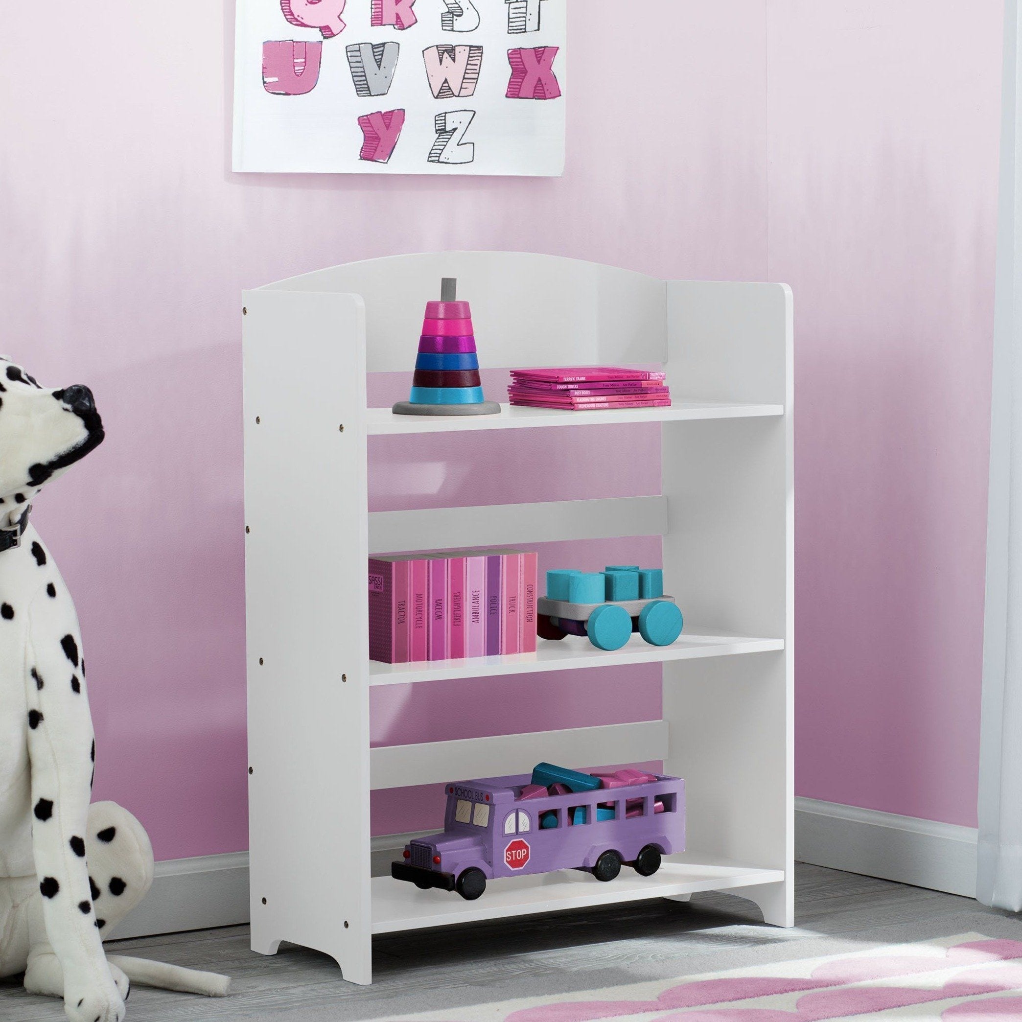 MySize Bookshelf - Adjustable & Modern Wooden Bookshelf for Home, Office, or Kids Room - Perfect for Organizing Books, Toys, and Decor