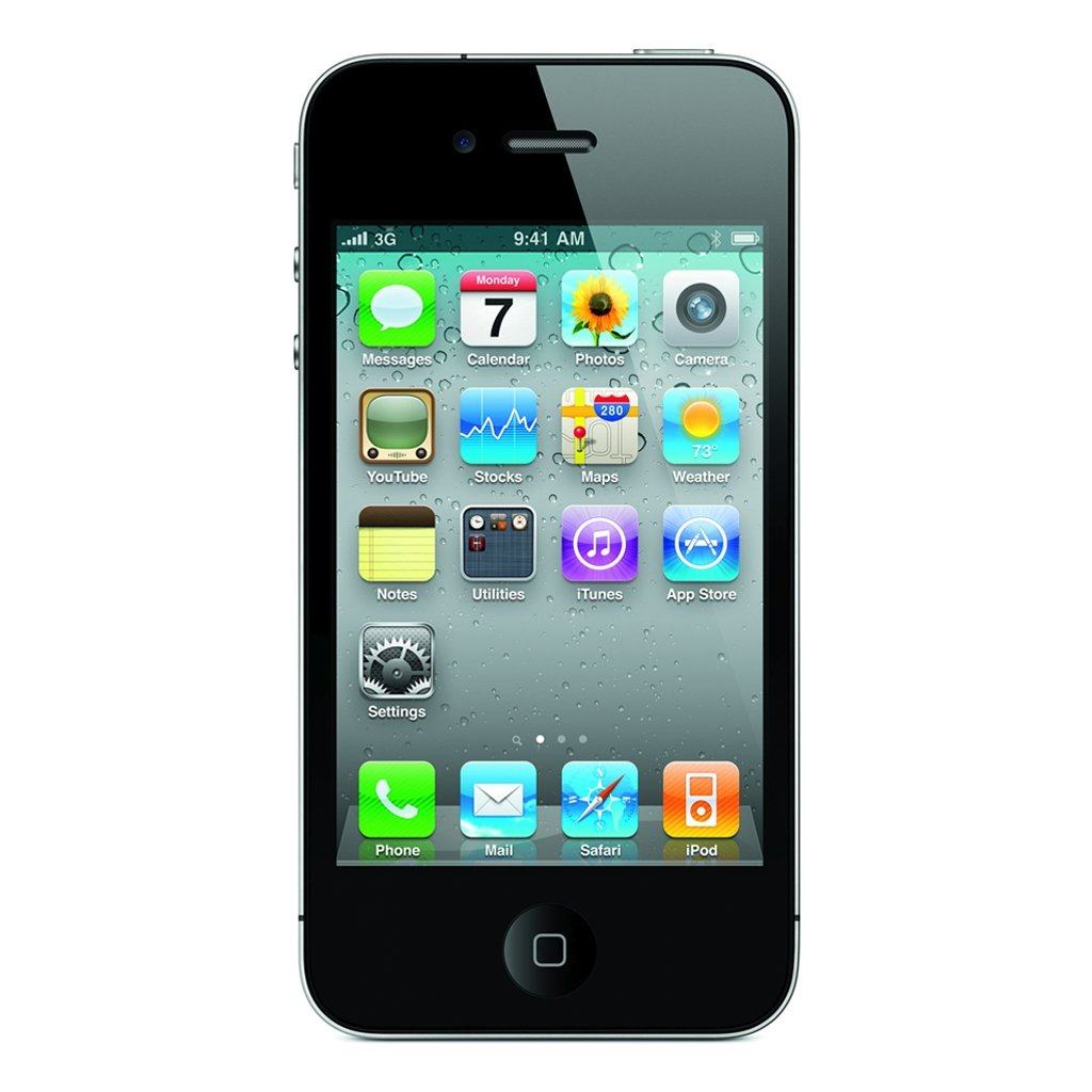 iPhone 4 16GB/32GB/64GB Unlocked Smartphone - Apple iOS, 3.5