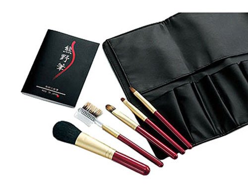 Premium Kumano Fude Makeup Brush Set KFi-R105 with Travel Case by Zenith – Perfect for Professional Makeup Artists & Travel Beauty Essentials