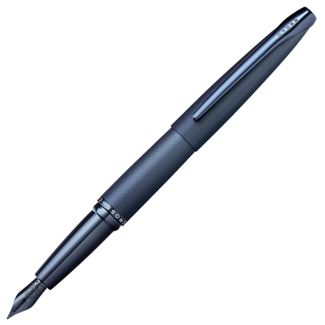 Premium Cross ATX Fountain Pen - Dark Blue Ink for Smooth Writing | Elegant Gift for Professionals & Students | Perfect for Office, School & Calligraphy